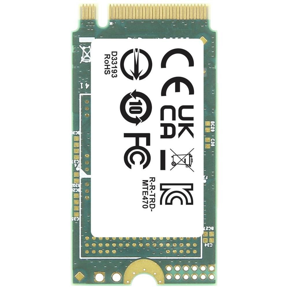 Transcend MTE470A M.2 2242 256GB TS256GMTE470A SSHD-Hybrid-Festplatte, 3D NAND