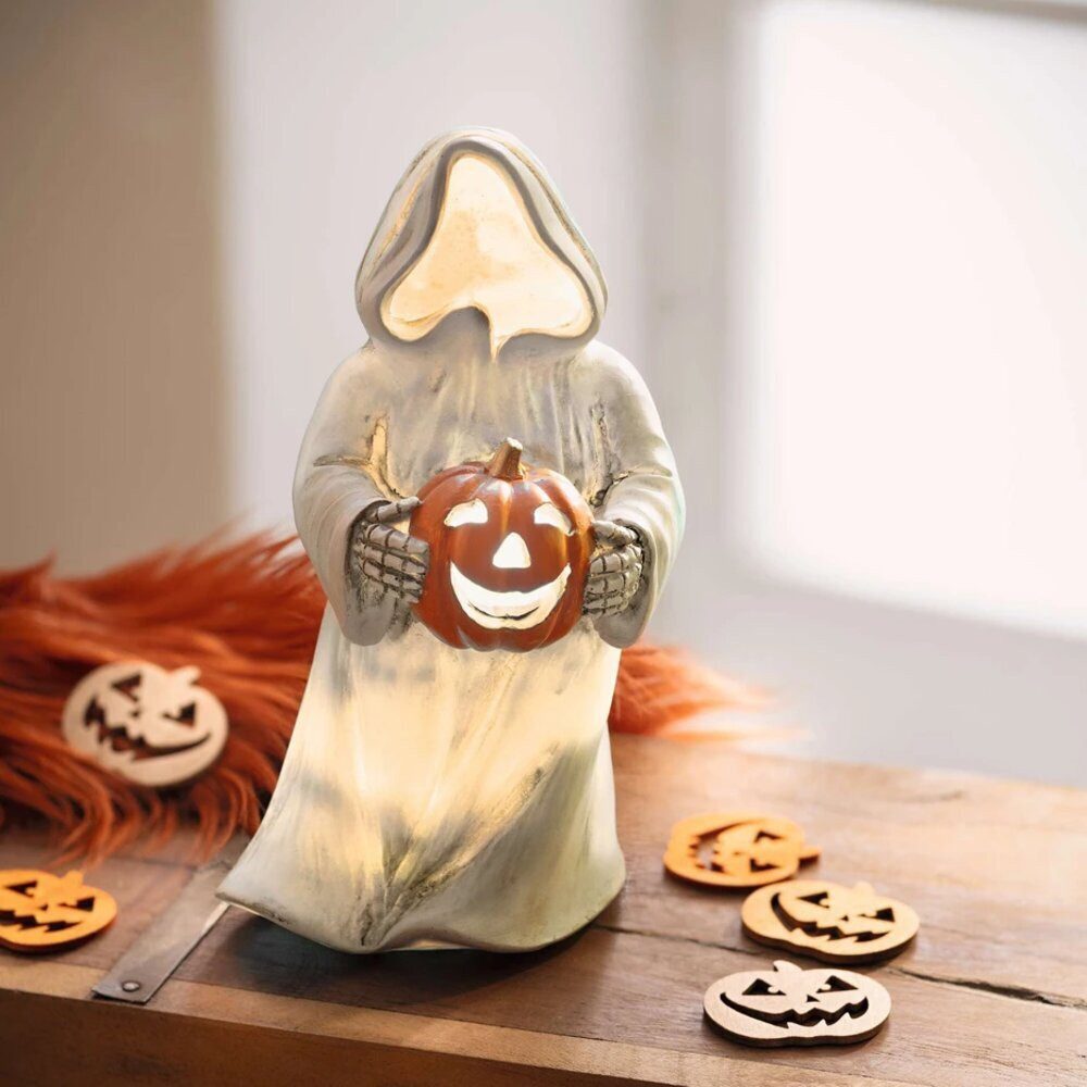 Home-trends24.de LED Dekofigur LED Geist Kürbis Deko Figur Herbst Halloween günstig online kaufen