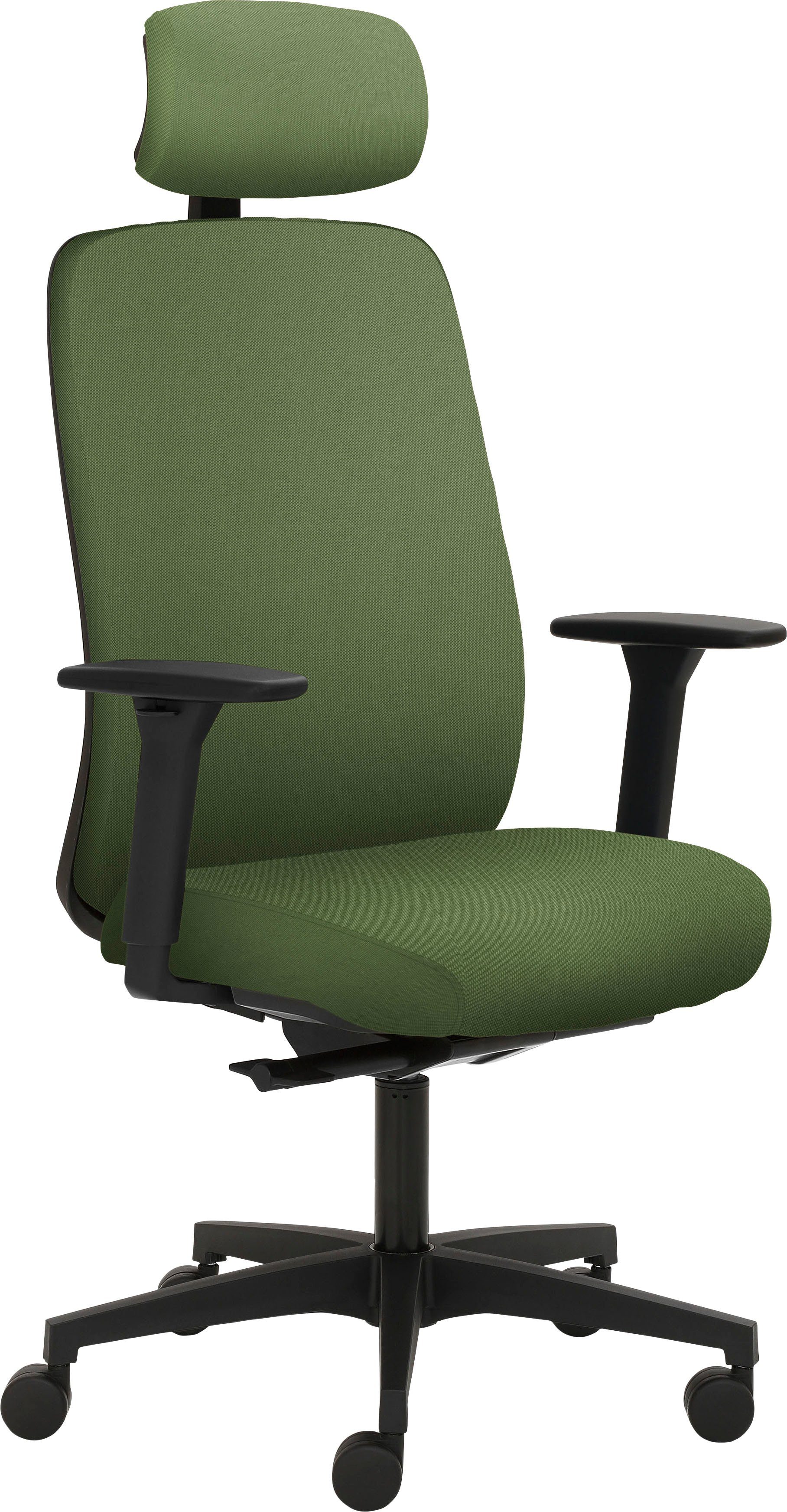Mayer Sitzmöbel Drehstuhl 2229, höhenverstellbare Armlehnen, Kopfstütze, Sitztiefenverstellung Farngrün | Farngrün