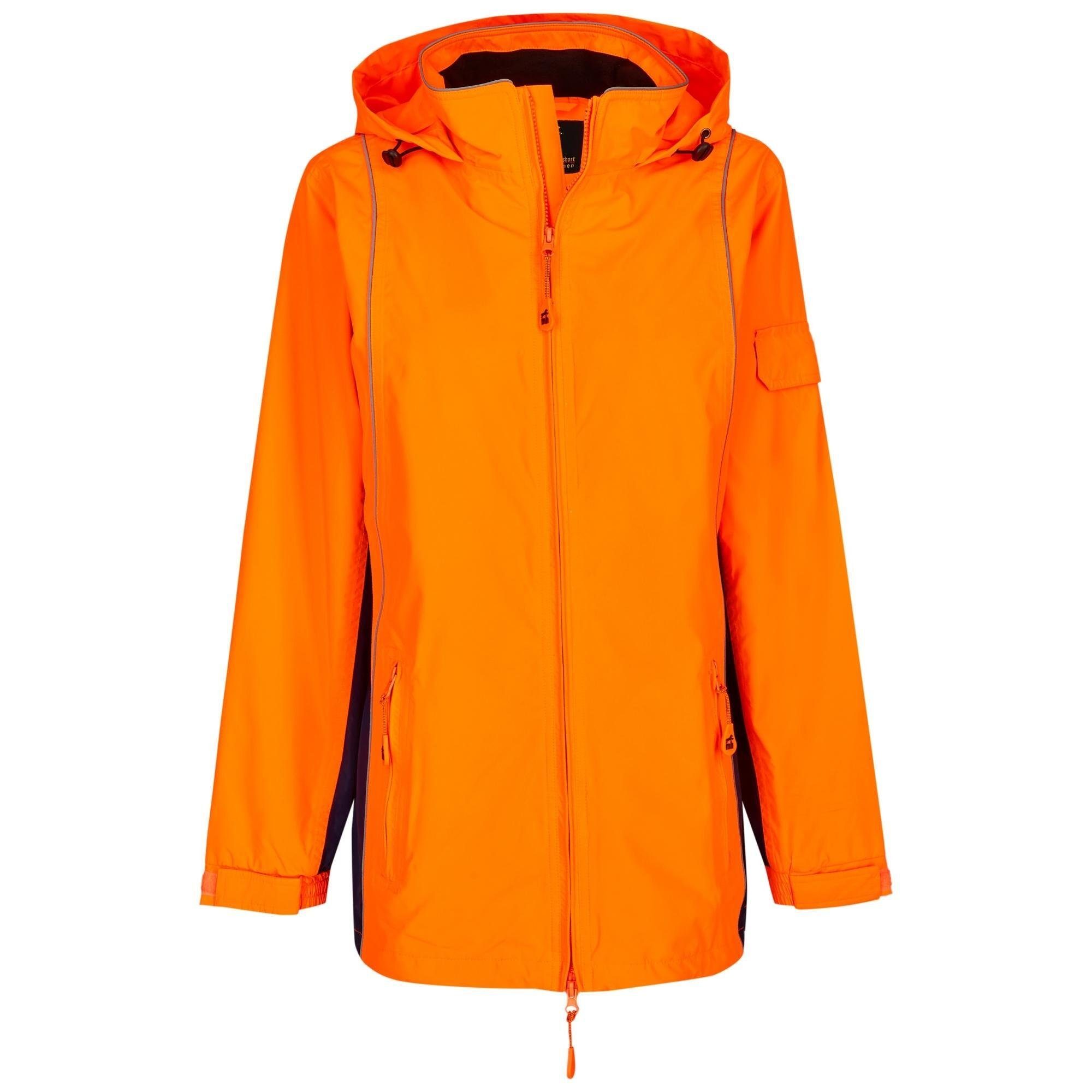 winddicht Damen Michael Regenjacke Heinen neon-orange wasserdicht,