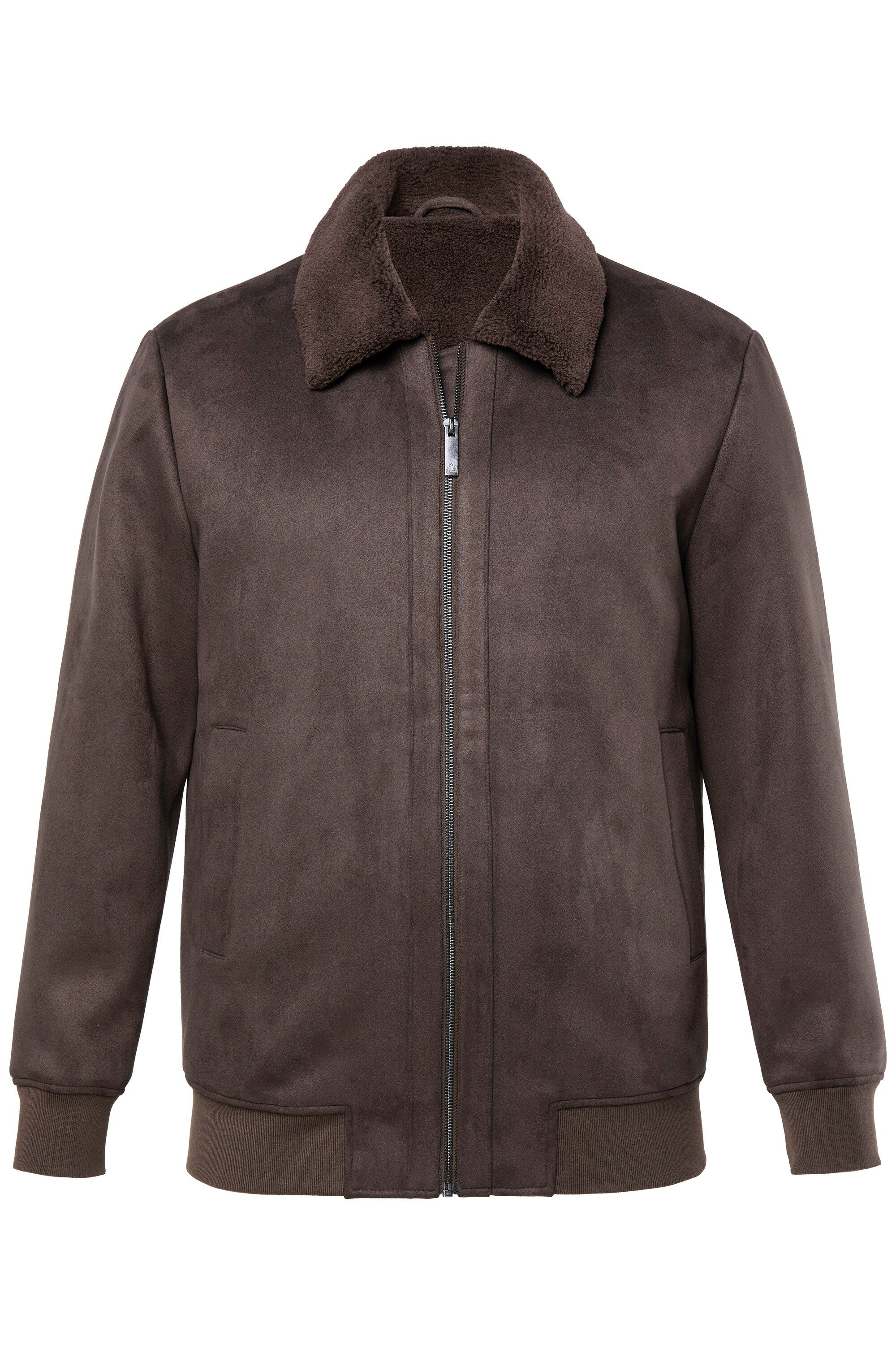 JP1880 Funktionsjacke JP AWARE Bomberjacke Lederoptik Teddyfutter günstig online kaufen