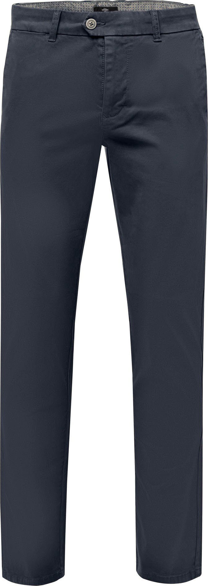 FYNCH-HATTON Chinohose CHINO-HOSE dark (1-tlg) AUS navy32 BAUMWOLL-STRETCH