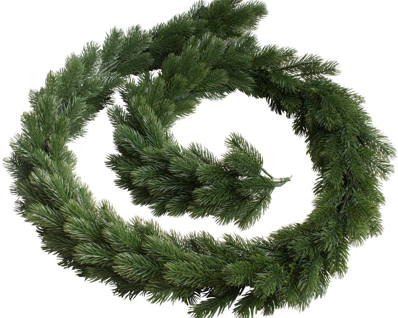Künstliche Zimmerpflanze Tannengirlande Bavaria rundgebunden, Botanic-Haus, Höhe 180 cm