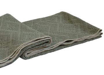 Wohndecke Premium Decke 170 x 130 cm als weiches Plaid aus Baumwolle, Kai Wiechmann, Tagesdecke aus körnig strukturiertem Waffel Piqué