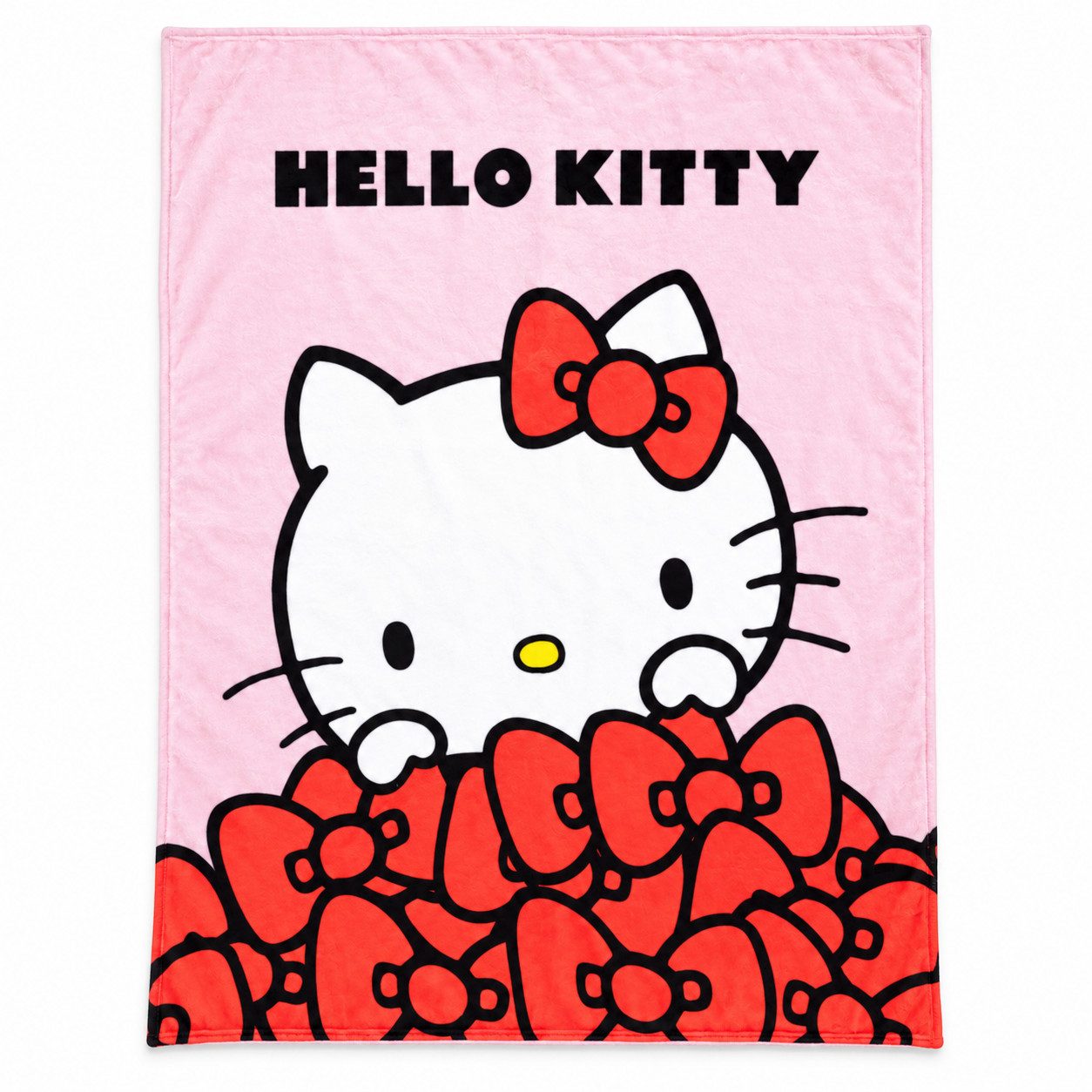 Wohndecke Hello Kitty Flanell Decke warme XL Kuscheldecke 130x160 cm, Hello Kitty