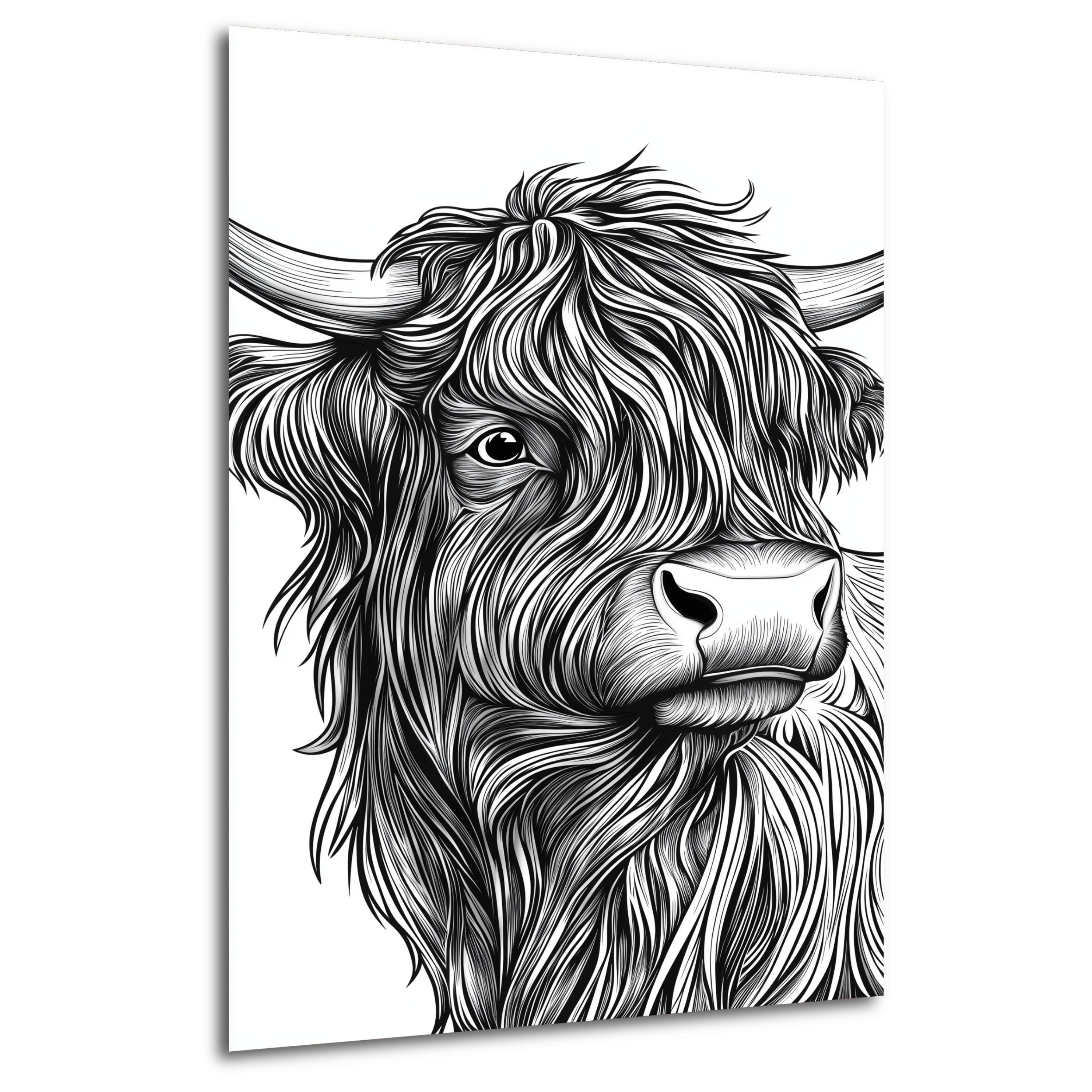 Daro Rind DARO Design Leinwandbild Modern Abstrakt Wandbilder XXL Wandbild Wand ...