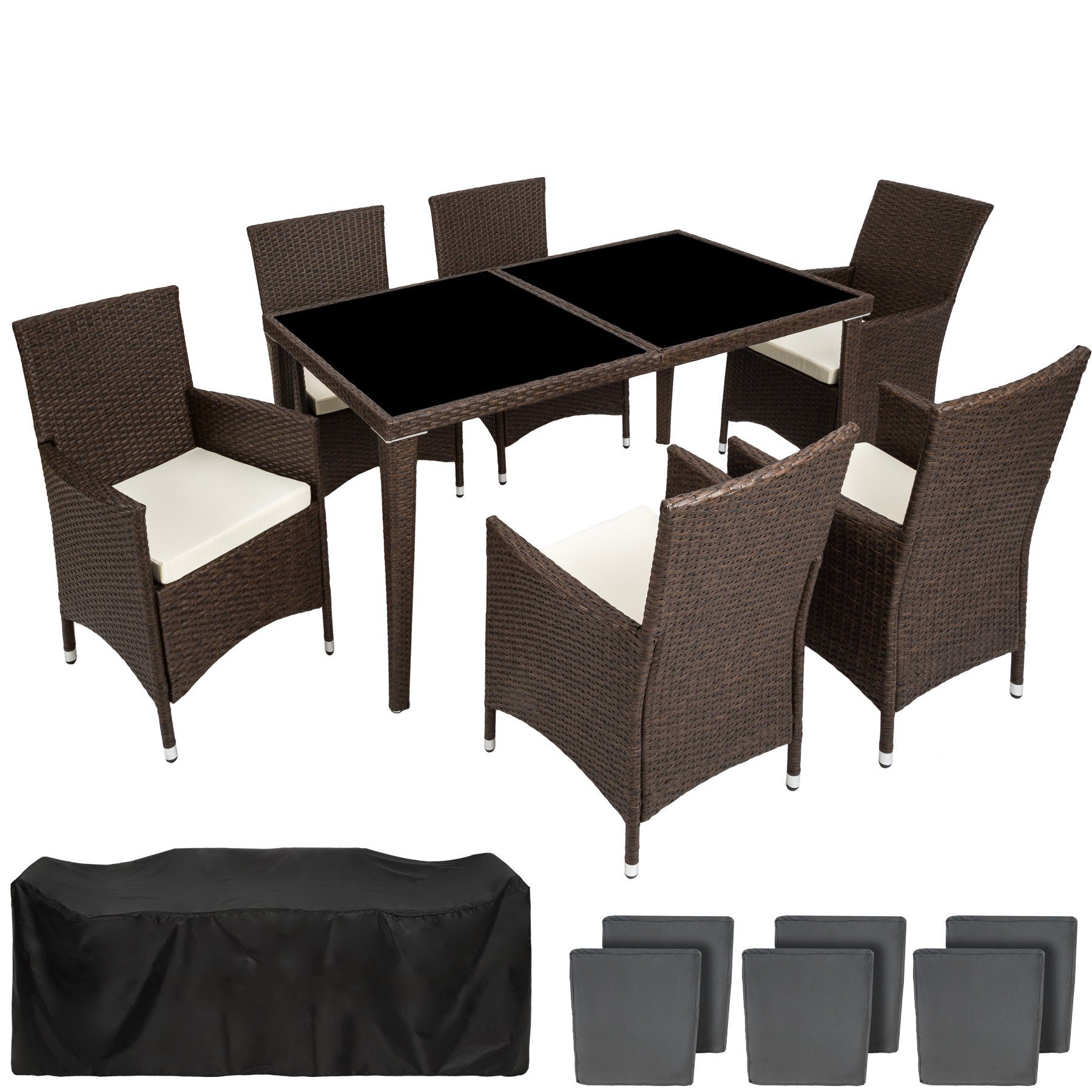 38+ Tectake Rattan Sitzgruppe, Das weiche sitzpolster und das.