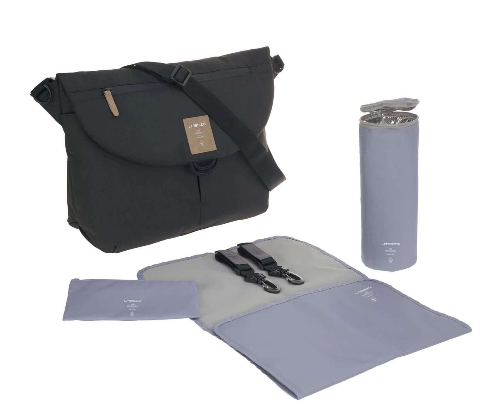 LÄSSIG Wickeltasche Green Label (Set, 4-tlg)