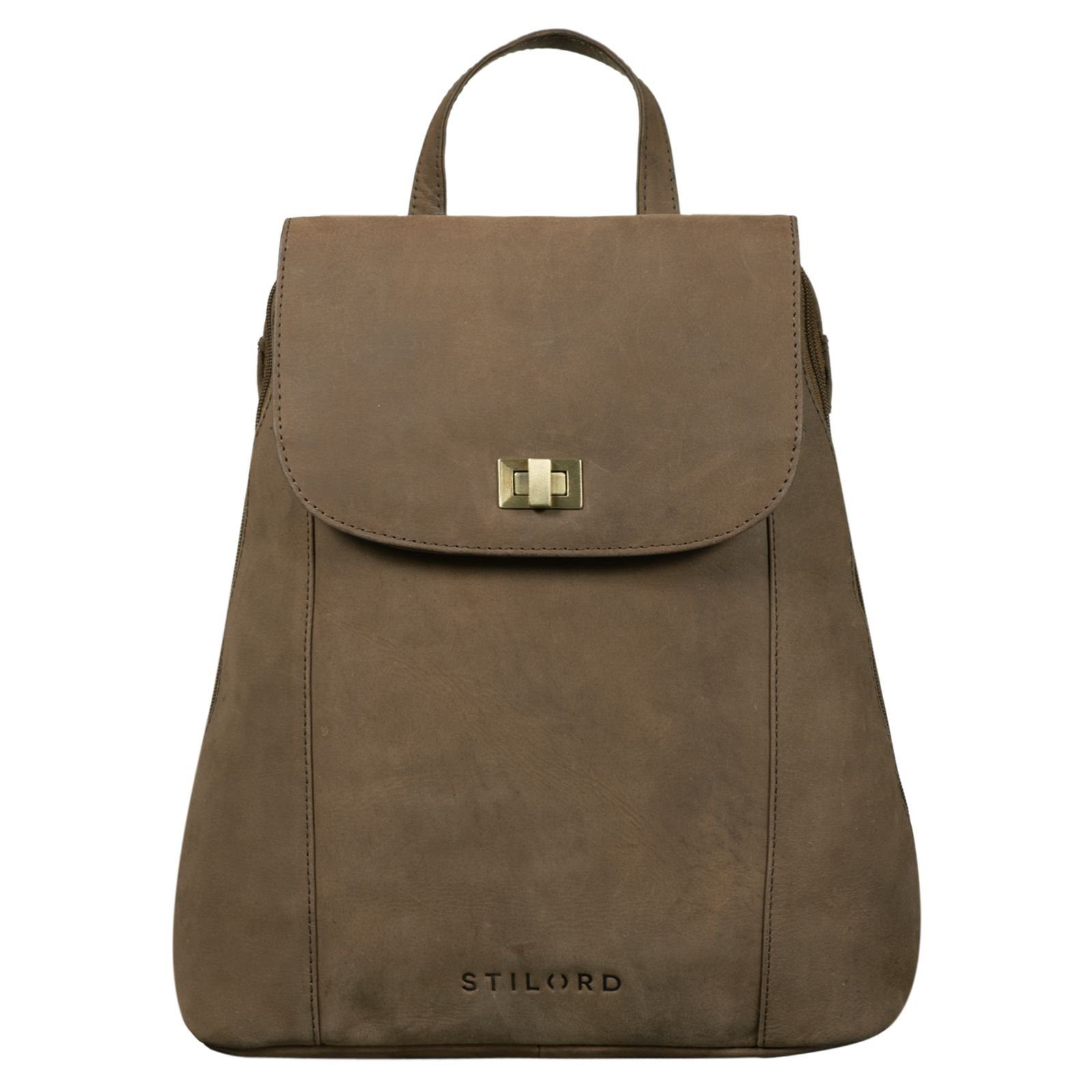 STILORD Cityrucksack "Victoria" Lederrucksack Damen Vintage