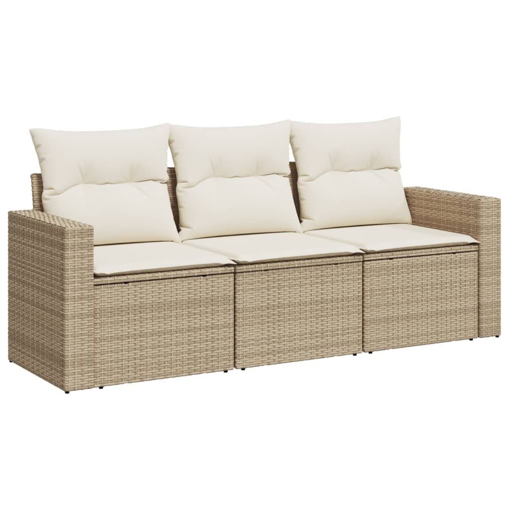 vidaXL Gartenlounge-Set 3-tlg. Garten-Sofagarnitur mit Kissen günstig online kaufen