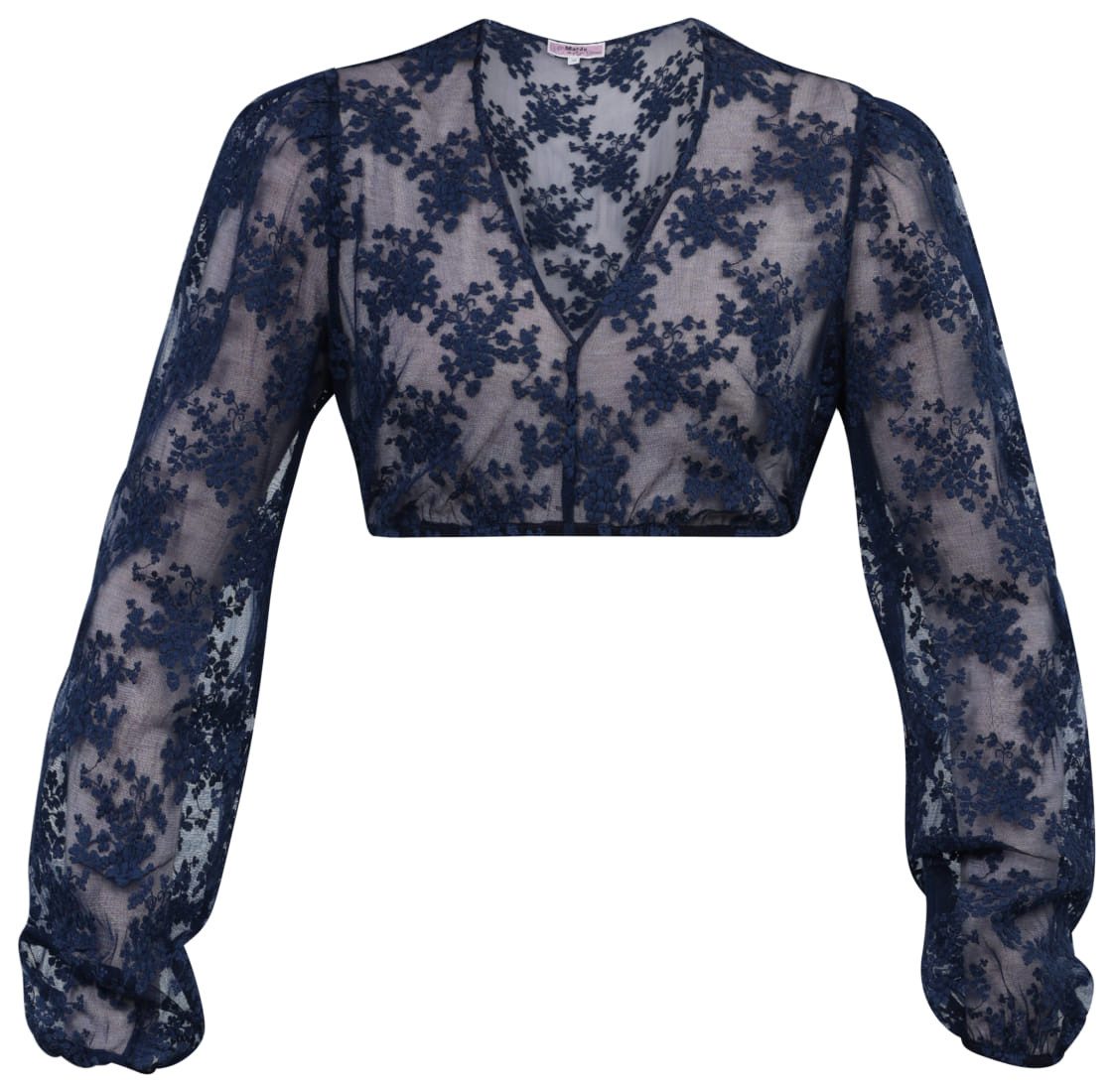 MarJo Dirndlbluse Dirndlbluse Tuchenbach tinte