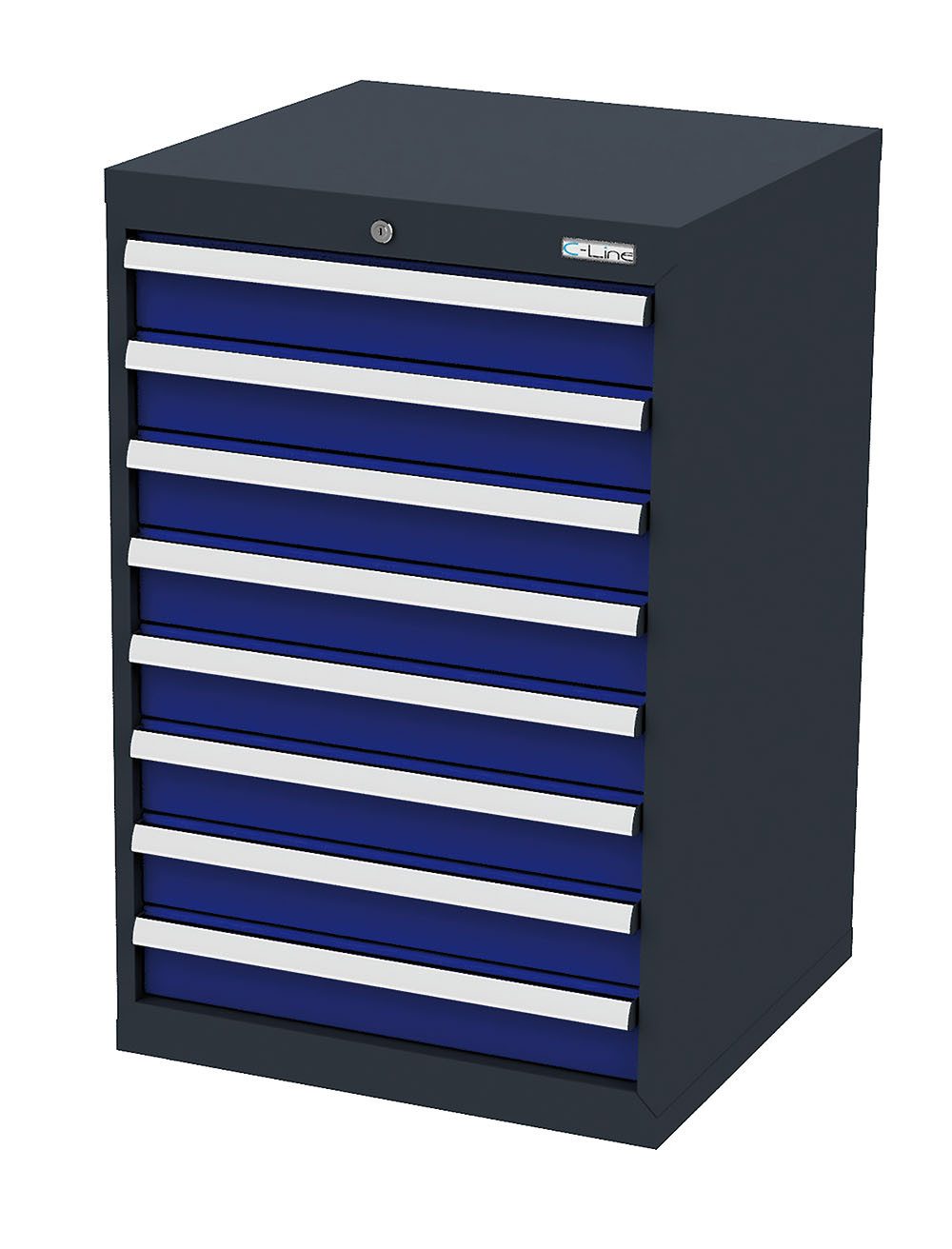 Simplaflex Werkzeugschrank Simplaflex Schubladenschrank, 8 Schubladen, BxTxH 600x575x920 mm