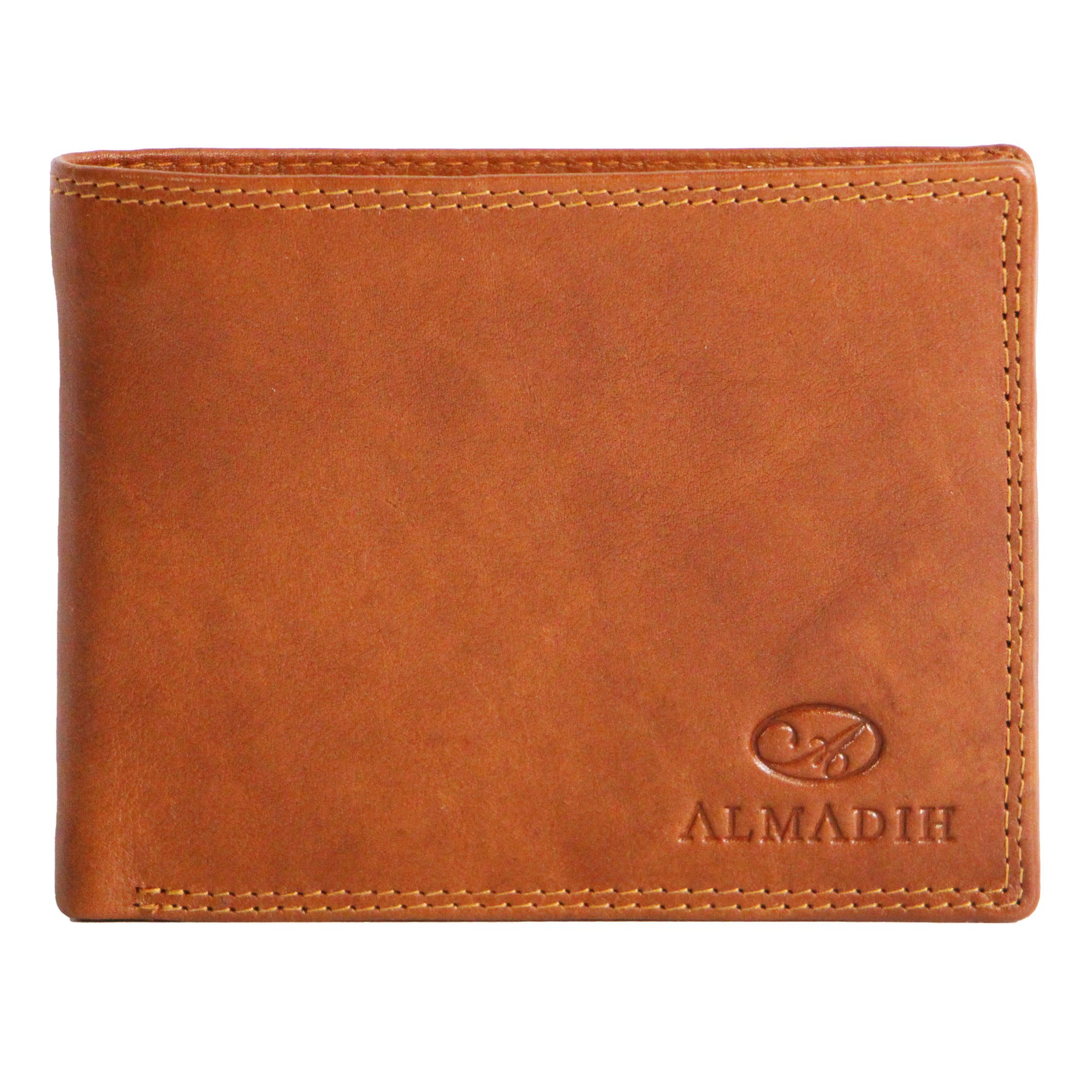 ALMADIH Brieftasche Leder P2Q Portemonnaie RFID Schutz Börse Geldbörse Geldbeutel