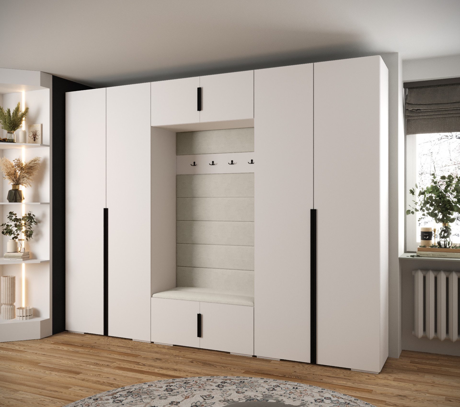 ABIKS MÖBEL Kompaktgarderobe INOVA 1 SATZ 9 Möbelset, Garderobe mit Kleider günstig online kaufen