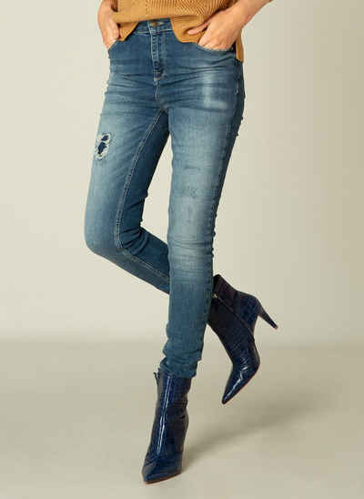 YEST Straight-Jeans »Ann Essential« im Destroyed-Look