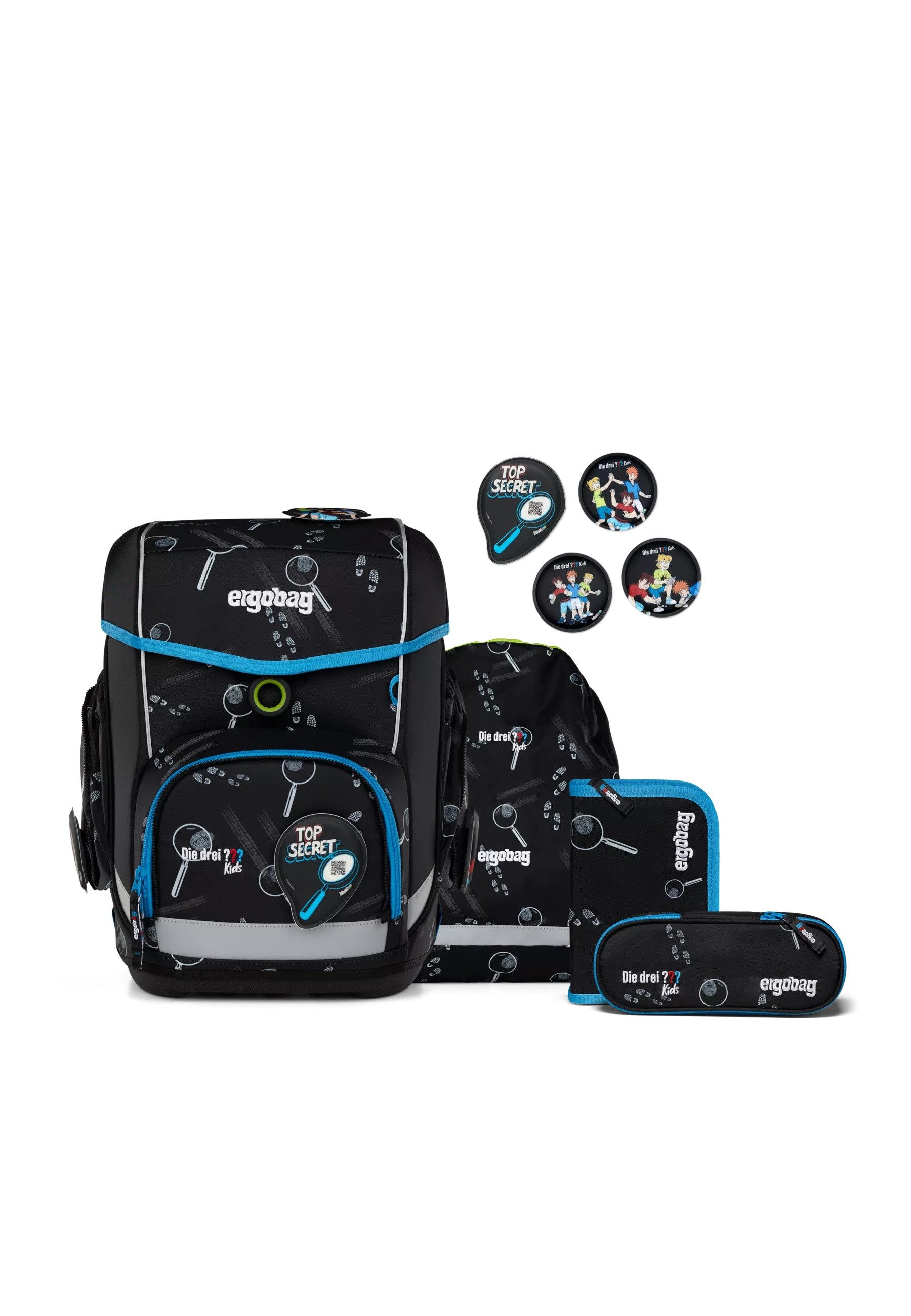 ergobag Schulranzen cubo Set (5-tlg., 5-teiliges Set)