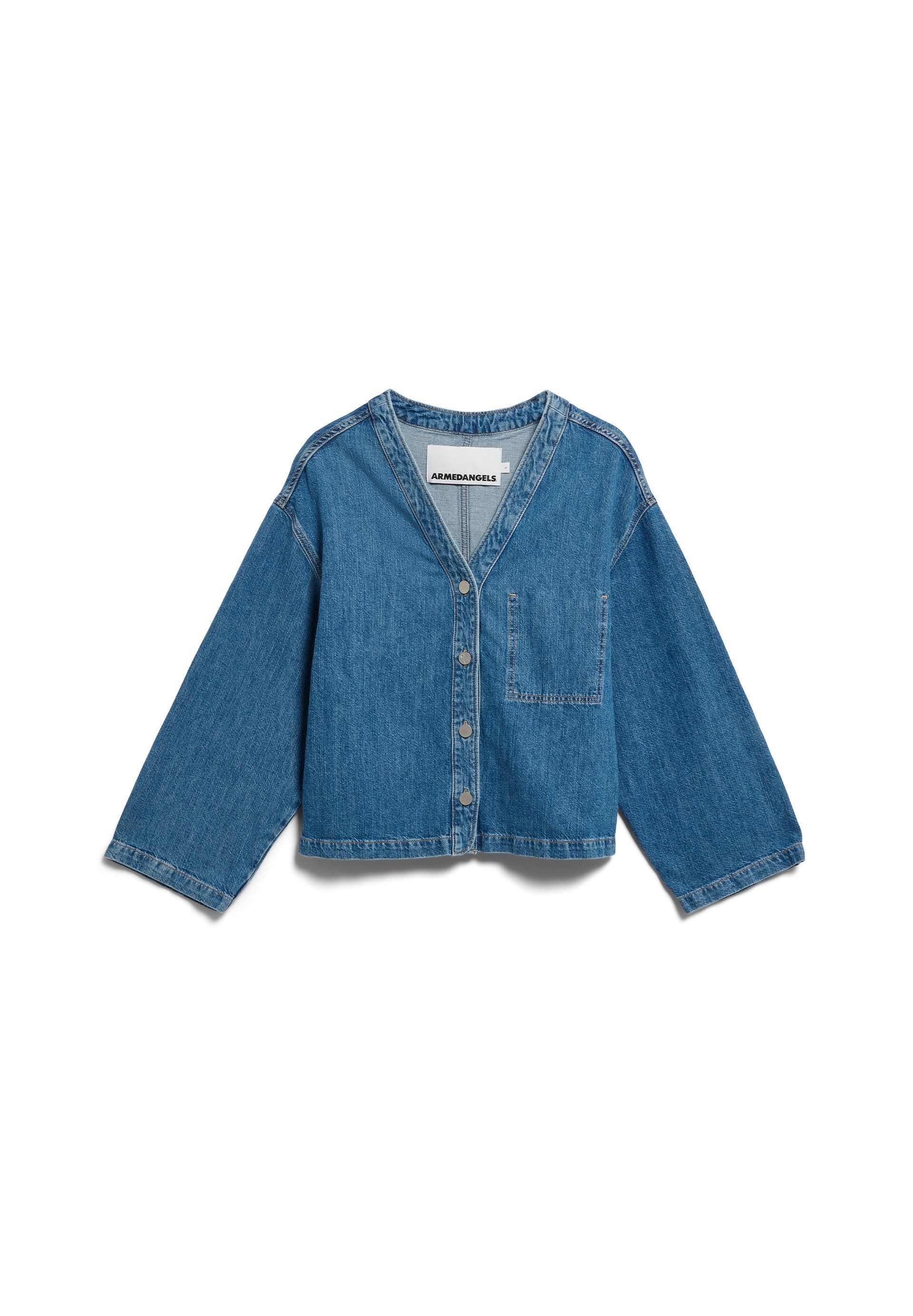 Jeansjacke LINO BLEND Leinen-Mix