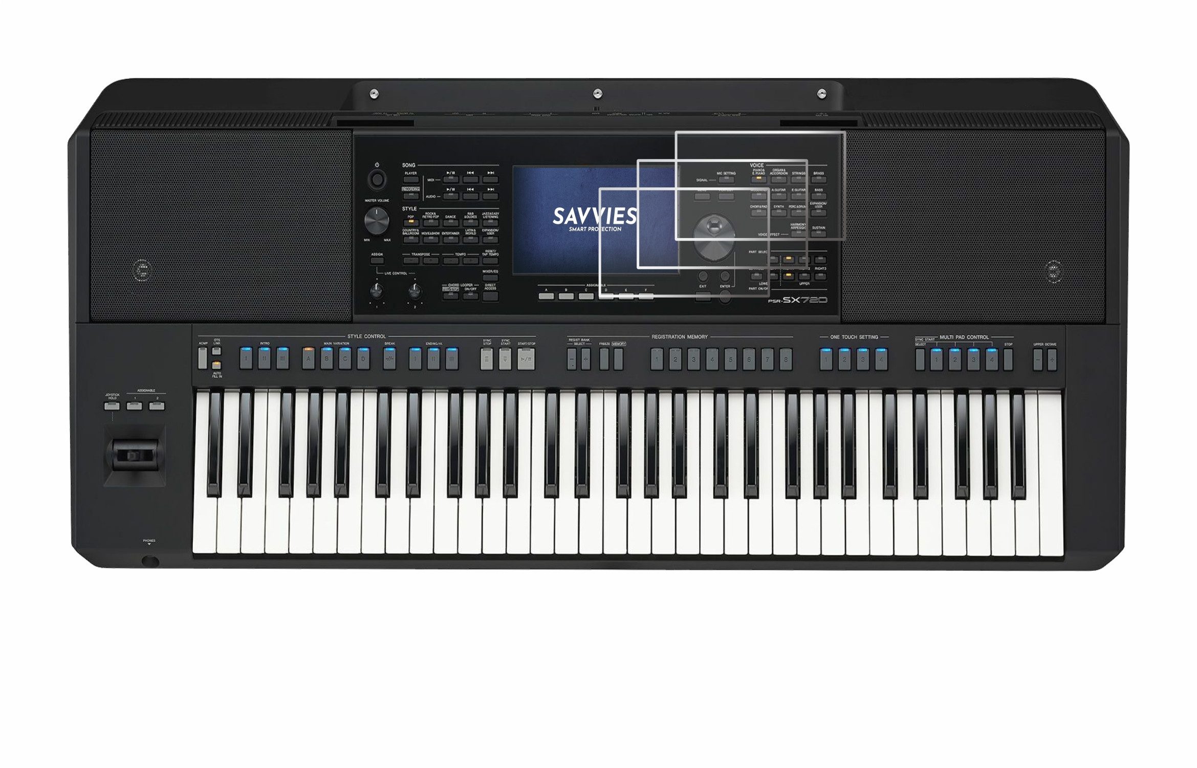 Savvies Displayschutzfolie Schutzfolie für Yamaha PSR-SX720, 6 Stück, Displayschutz Schutz Folie Klar Transparent