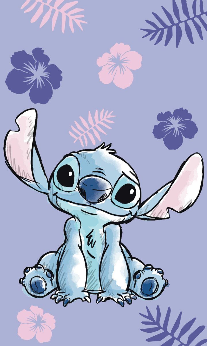 Lilo & Stitch Handtücher Lilo und Stitch Purple Handtuch, Gesichtstuch 30x5 günstig online kaufen