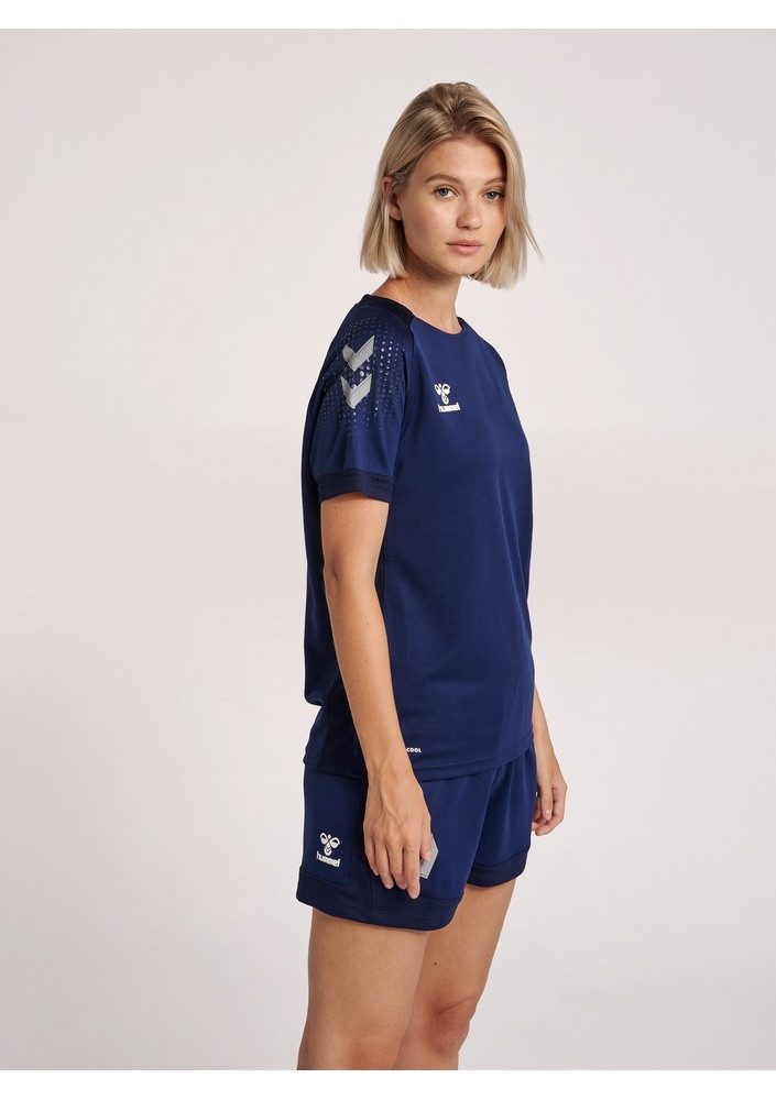 hummel Kurzarmshirt Sport-Shirt (Trikot) hmlLEAD Poly Jersey (Mesh-Material) Kurzarm