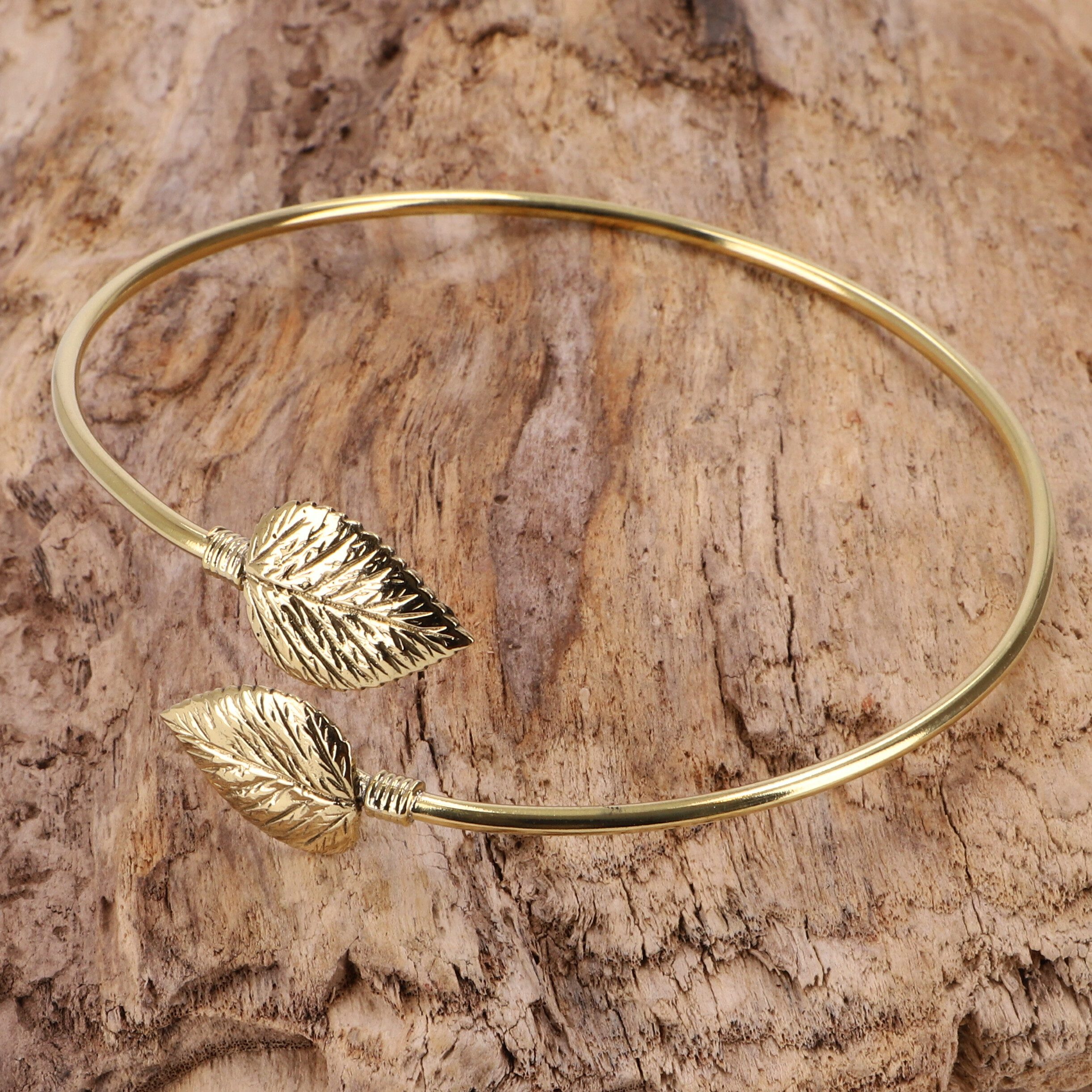 Guru-Shop Armreif Golden Swirl, Arm Manschette, günstig online kaufen