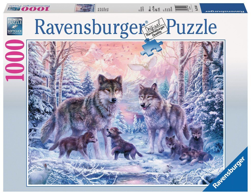 Ravensburger Puzzle 1000 Teile Ravensburger Puzzle Arktische Wölfe 19146, 1000 Puzzleteile