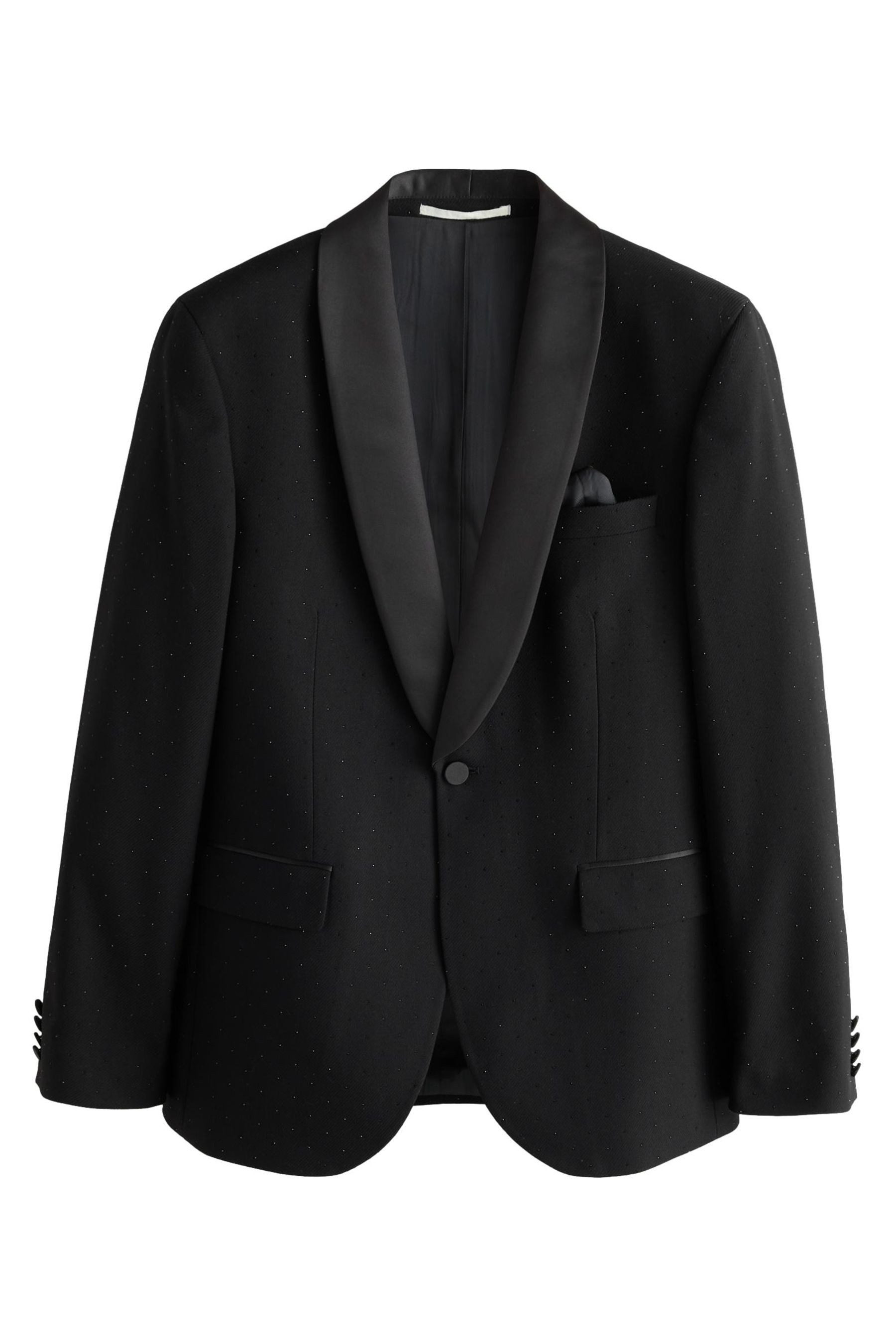 Next Sakko Slim Fit Smokinganzugsakko mit Pailletten (1-tlg)