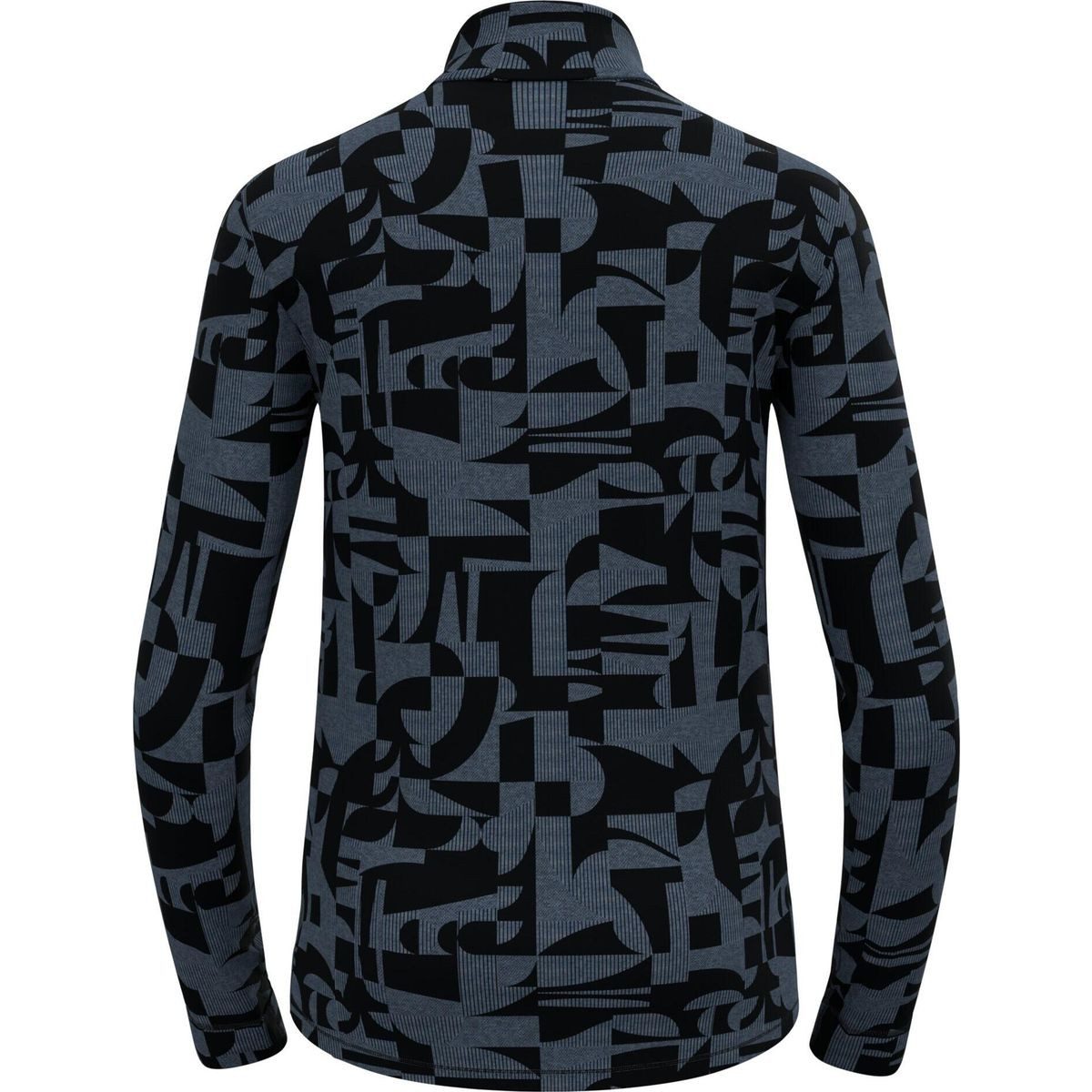 Odlo Funktionsunterhemd The Natural Merino Warm Jacquard Base Layer Half-zip Hochwertiges Base-Layer-Shirt aus Merinowolle mit natürlicher