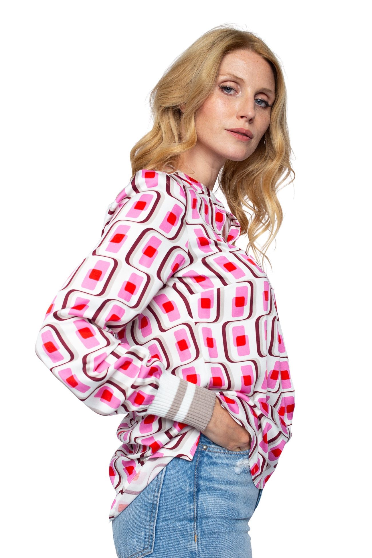 Emily Van Den Bergh Schlupfbluse Damenbluse 8537