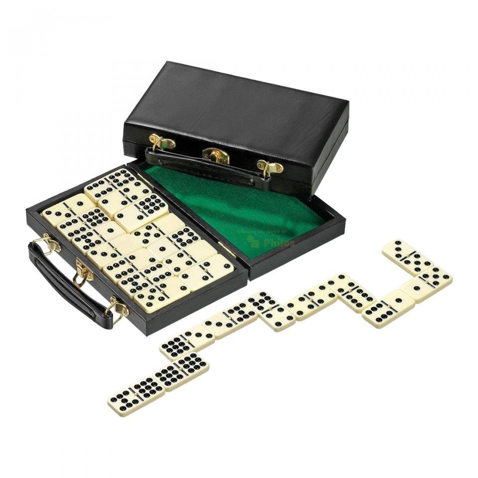 Domino Doppel Urea-Kunststoff 9 - Spiel, Spielsteine 55 Philos - -