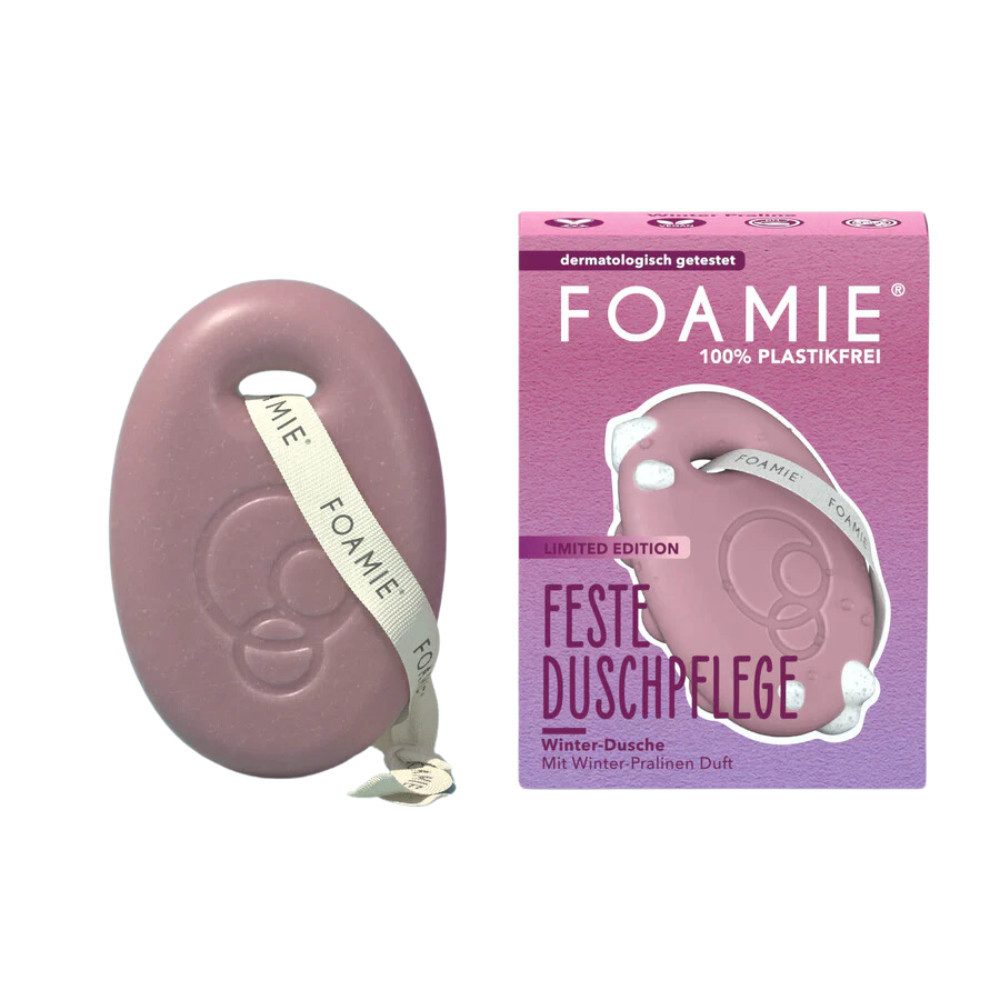 FOAMIE Feste Duschseife Winter Praline Limited Edition, 1-tlg.