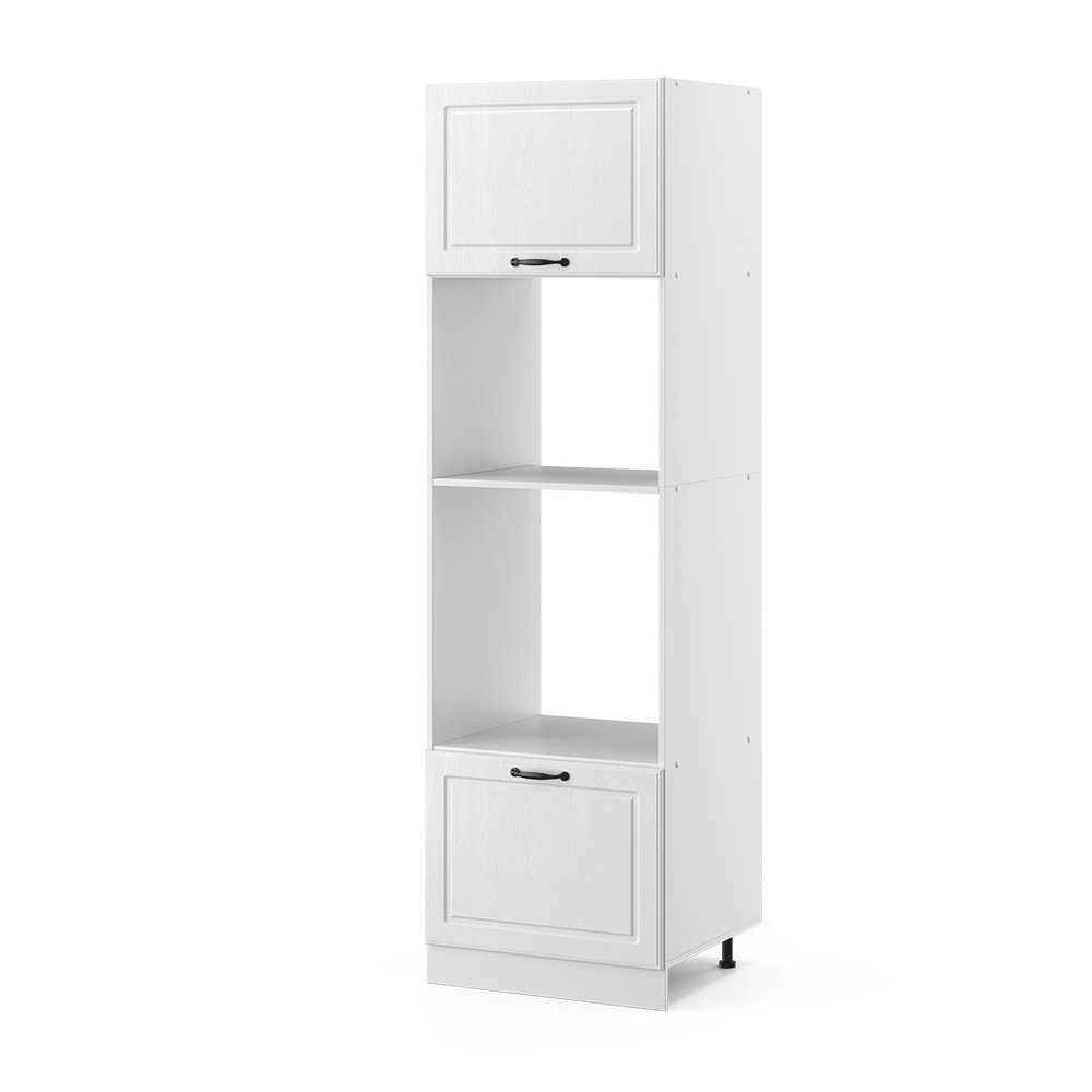 Vicco Mikrowellenumbauschrank R-Line, Weiß Landhaus/Weiß, 60 günstig online kaufen