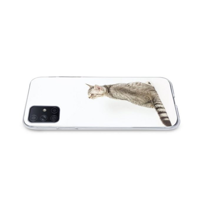 MuchoWow Handyhülle Katze - Haustiere - Fell Phone Case Handyhülle Samsung Galaxy A71 Silikon Schutzhülle