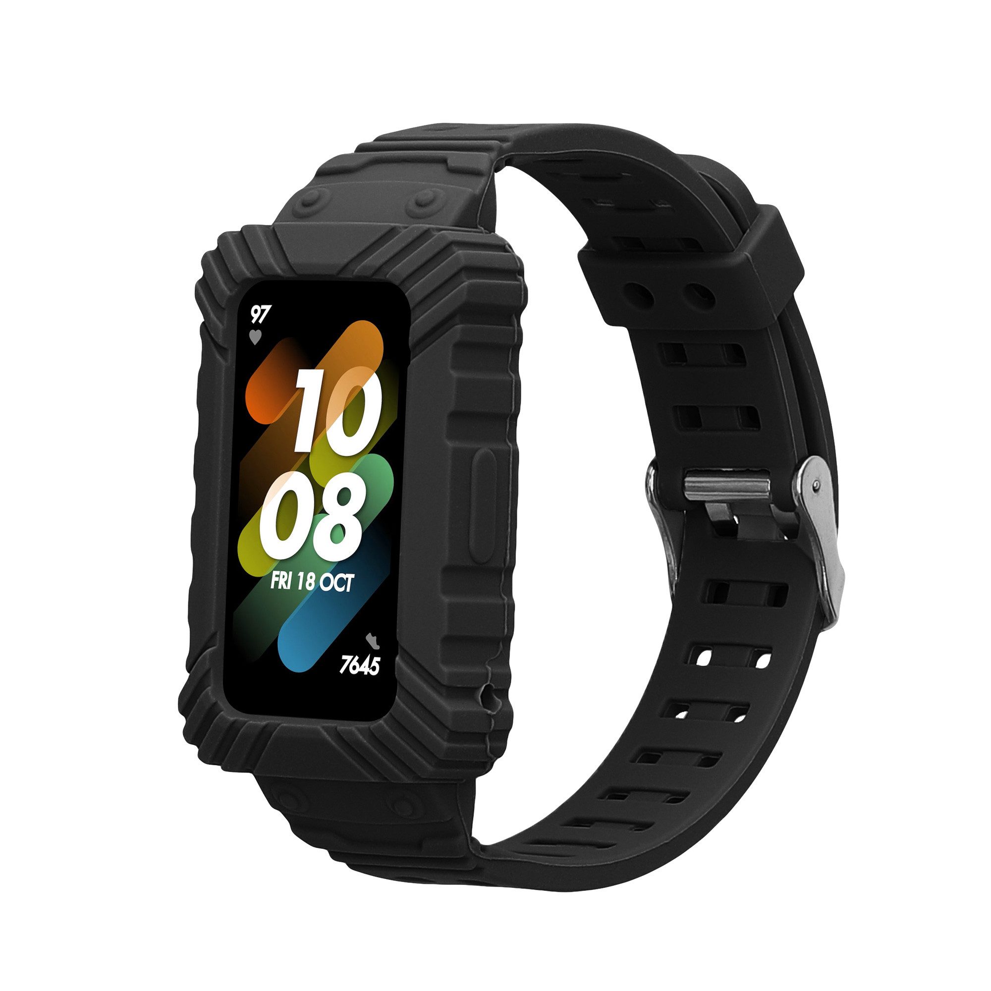 kwmobile Sportarmband für Huawei Band 9 / Band 8 7 6 Pro / Honor Band 7 6 Smartwatch, 1-tlg., Armband TPU Silikon Fitnesstracker