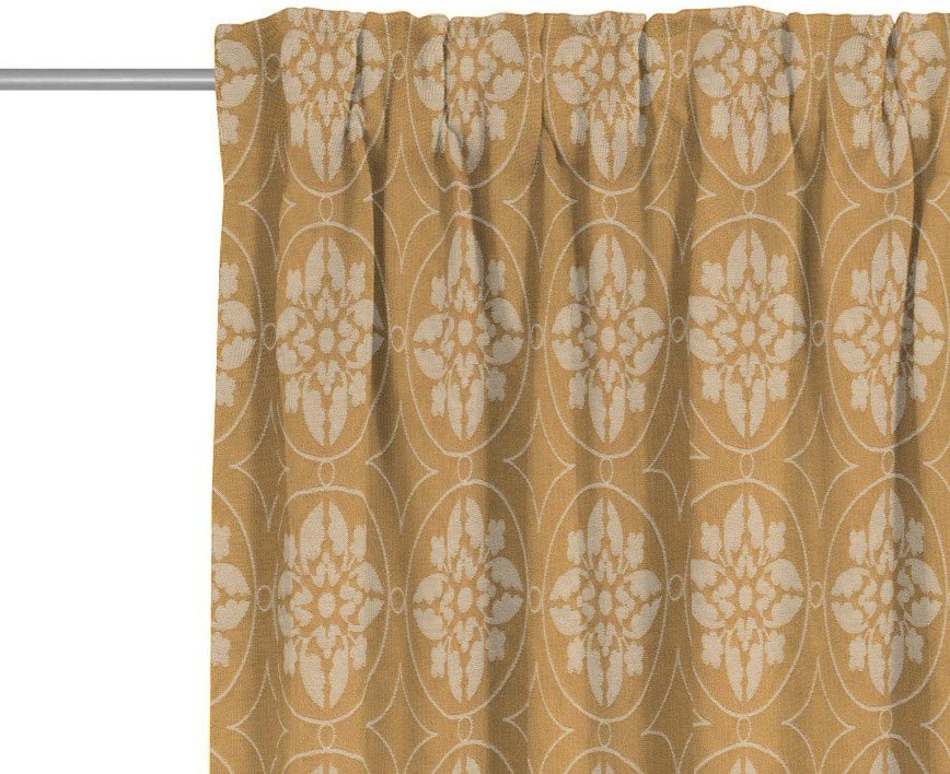 Jacquard, Romantic Vorhang nachhaltig blickdicht, aus Bio-Baumwolle Adam, St), Multifunktionsband Puligny, (1