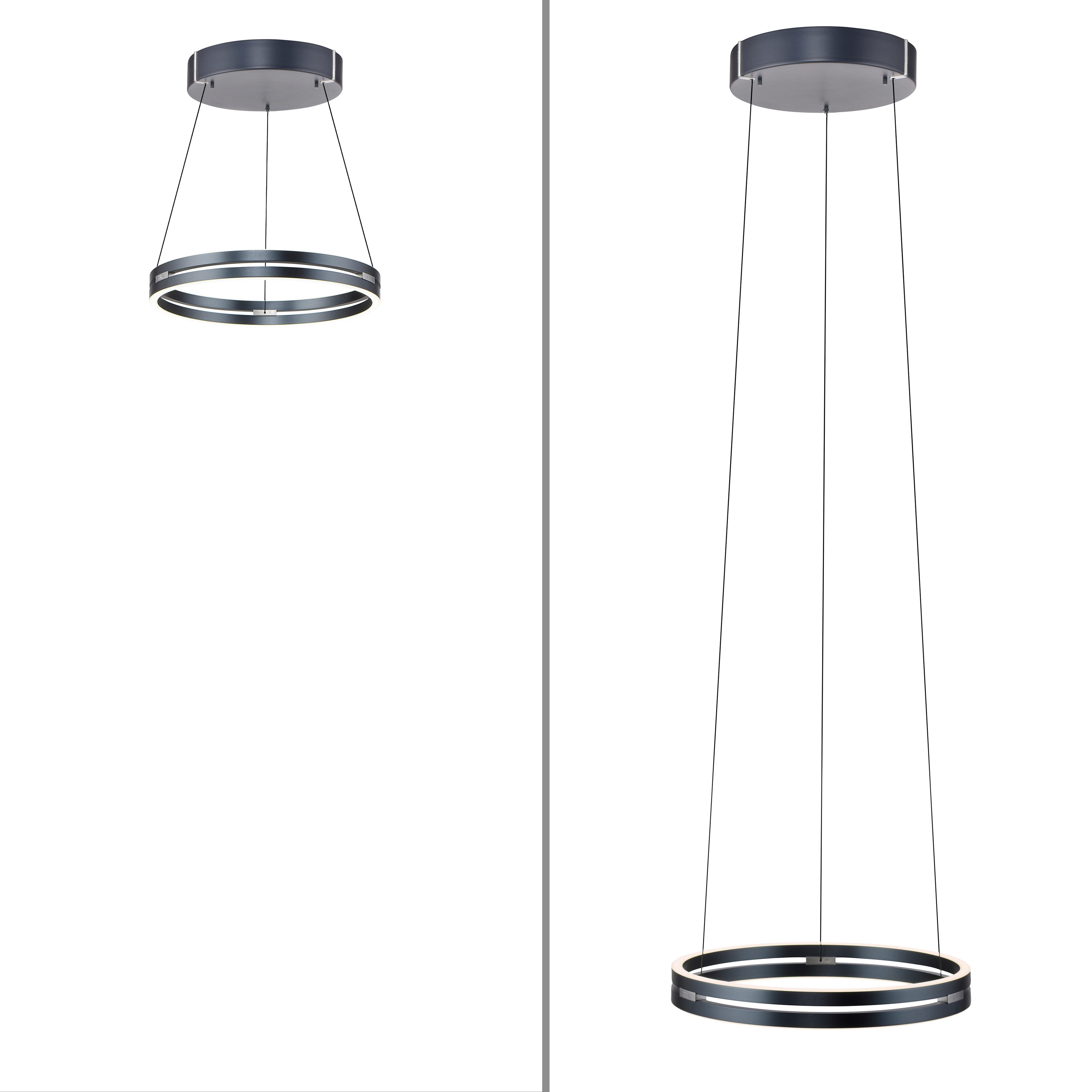 Neuhaus PURE LED Pendelleuchte PURE E-Loop, CCT - über Fernbedienung, LED fest integriert, warmweiß - kaltweiß, e-LIFT® Funktion, CCT, dimmbar über Fernbedienung