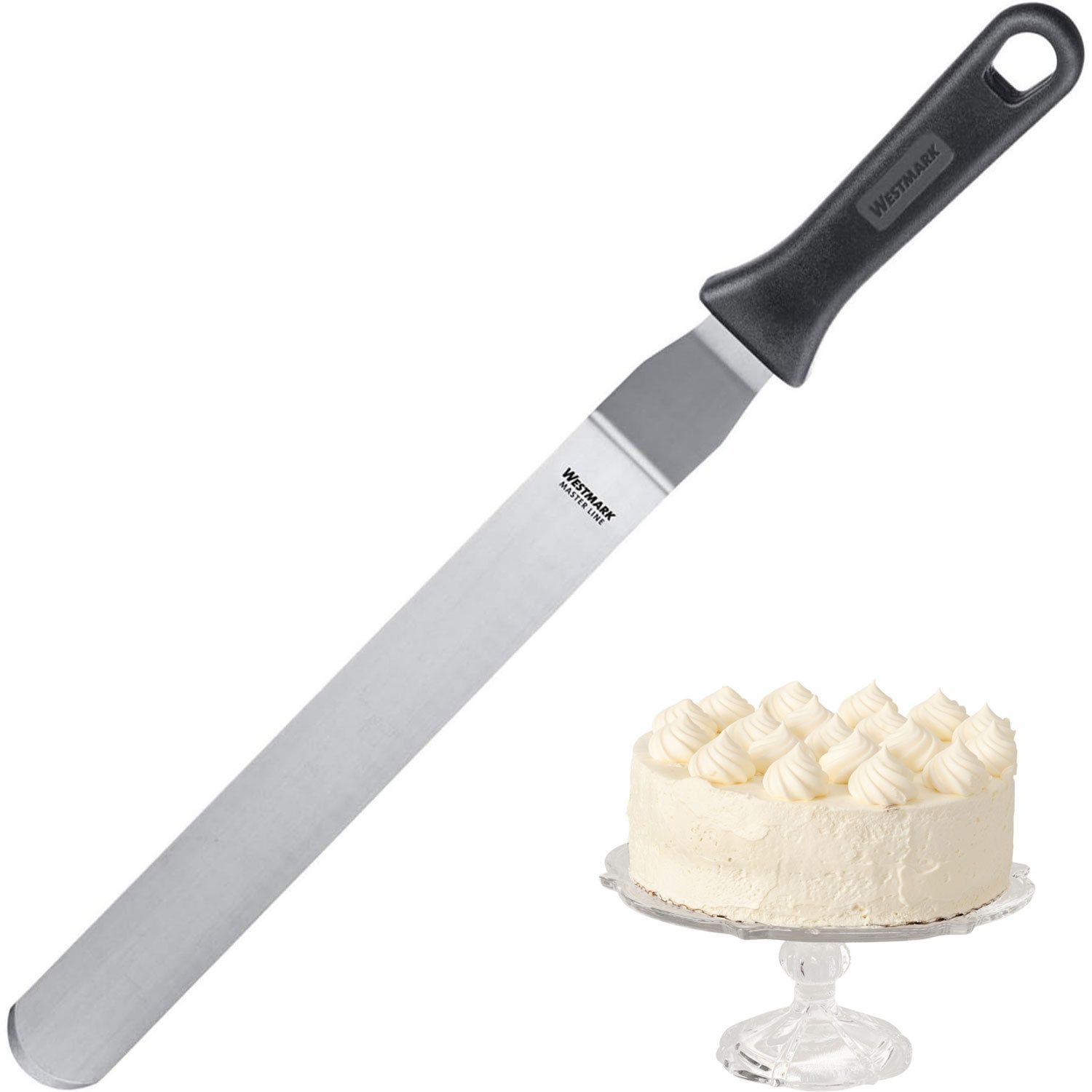 WESTMARK Winkelpalette Gewinkelt, Flexibel, Länge: 43 cm, Profi-Winkelpalette/Konditorenmesse