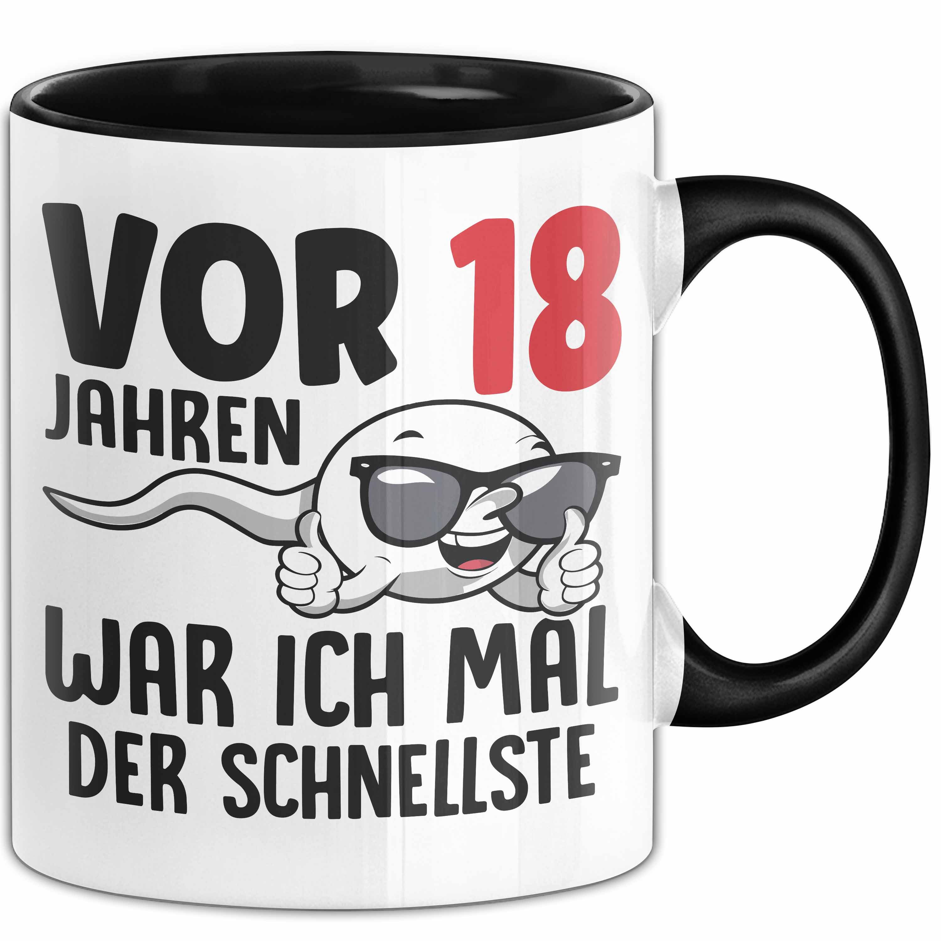 Trendation Tasse 18. Geburtstag Tasse Geschenk Jungs Vor 8 Jahren War Ich Mal Der Schne, Keramik