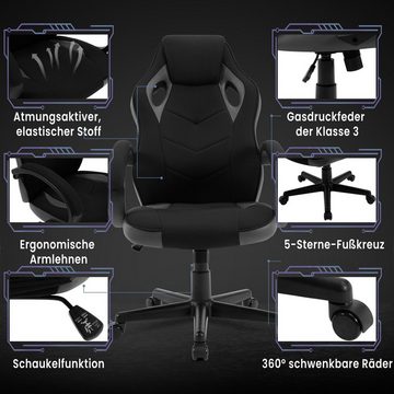 Woltu Gaming-Stuhl (1 St), Bürostuhl, drehbar ergonomisch höhenverstellbar
