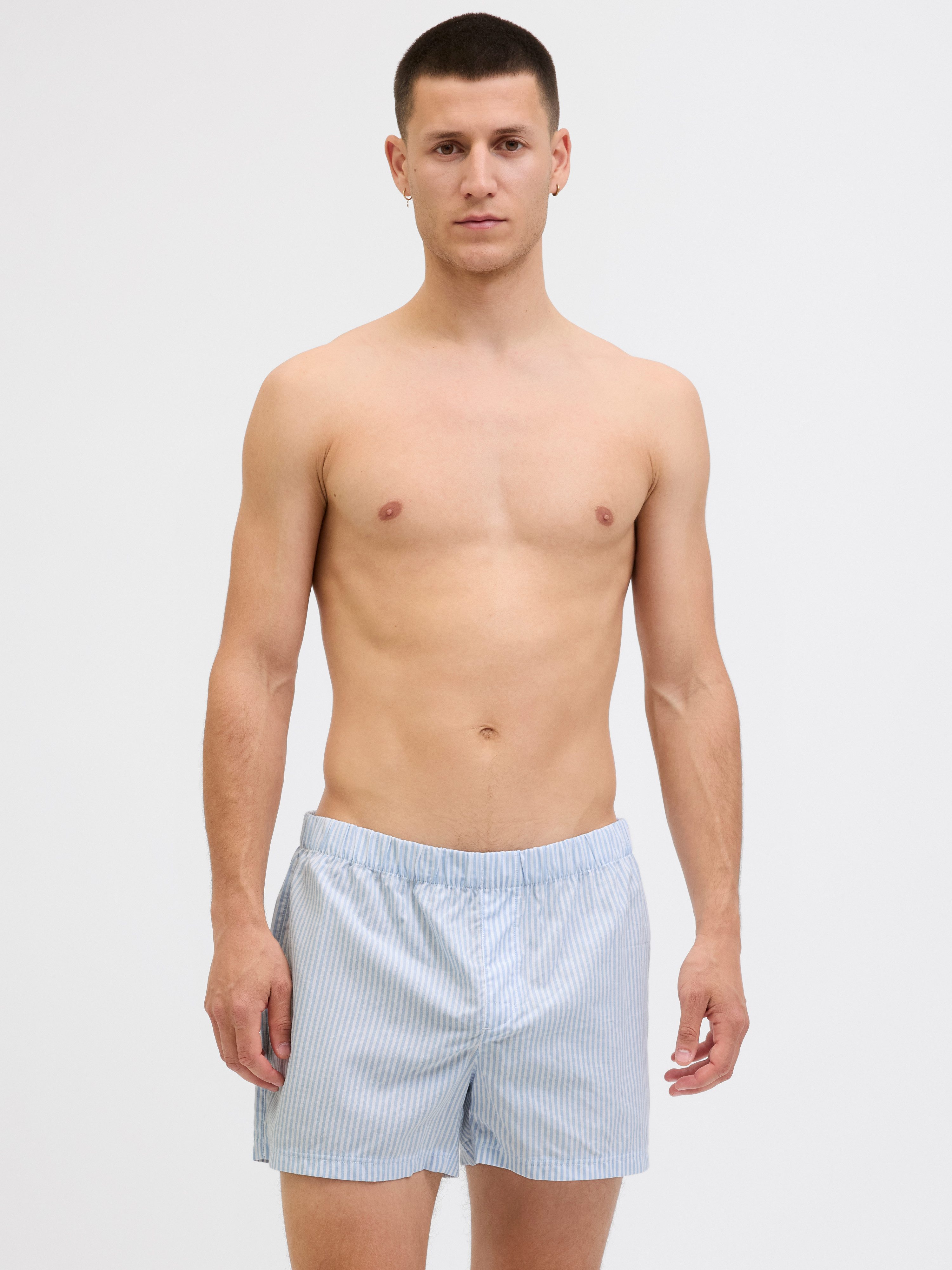 Jack & Jones Boxershorts JACMILANO WOVEN BOXERS 3 PACK NOOS (Packung, 3-St) Baumwolle, elastisches Bündchen