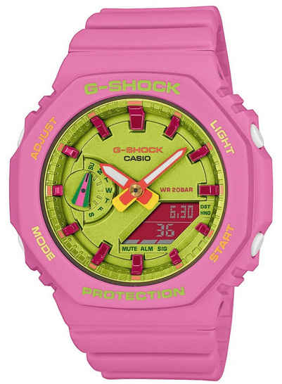 CASIO G-SHOCK Quarzuhr G-Shock Classic Ana-Digi Armbanduhr Rosa/Gelb