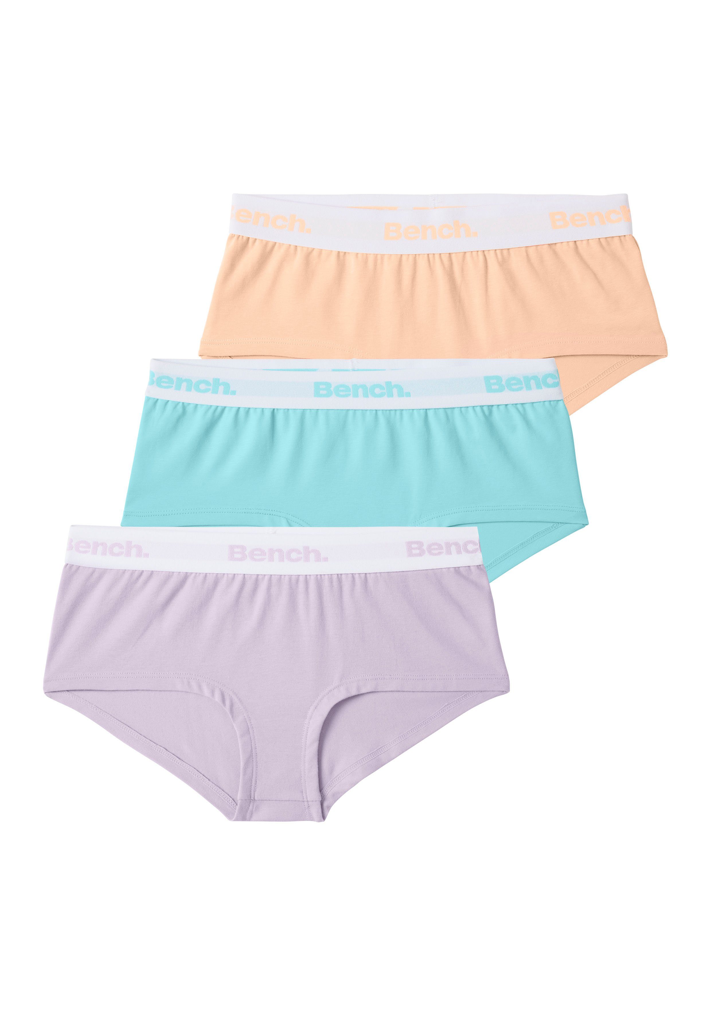 mit mint Logo-Webbund / Bench. lila Panty 3-St) peach (Packung, /