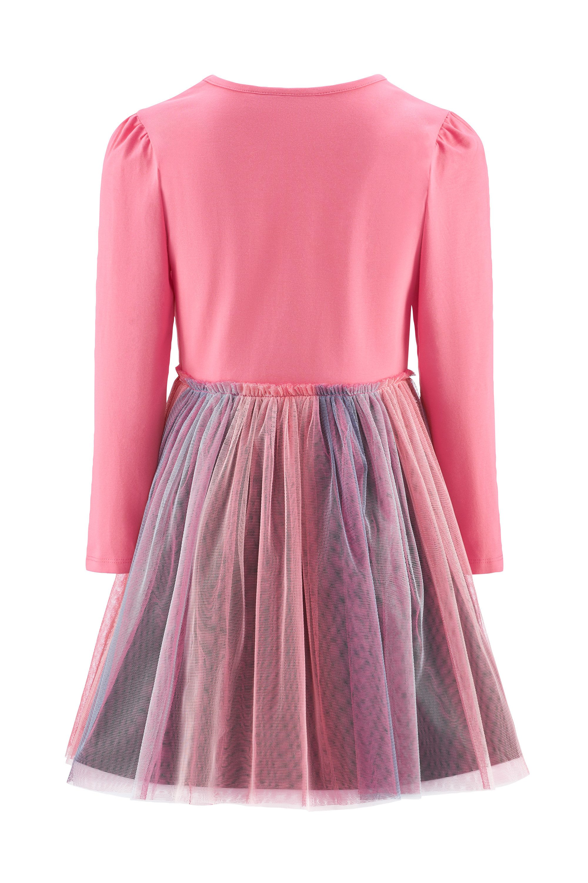 happy girls Jerseykleid Baumwollmischung, Blütenapplikationen – Bild 2 von 5