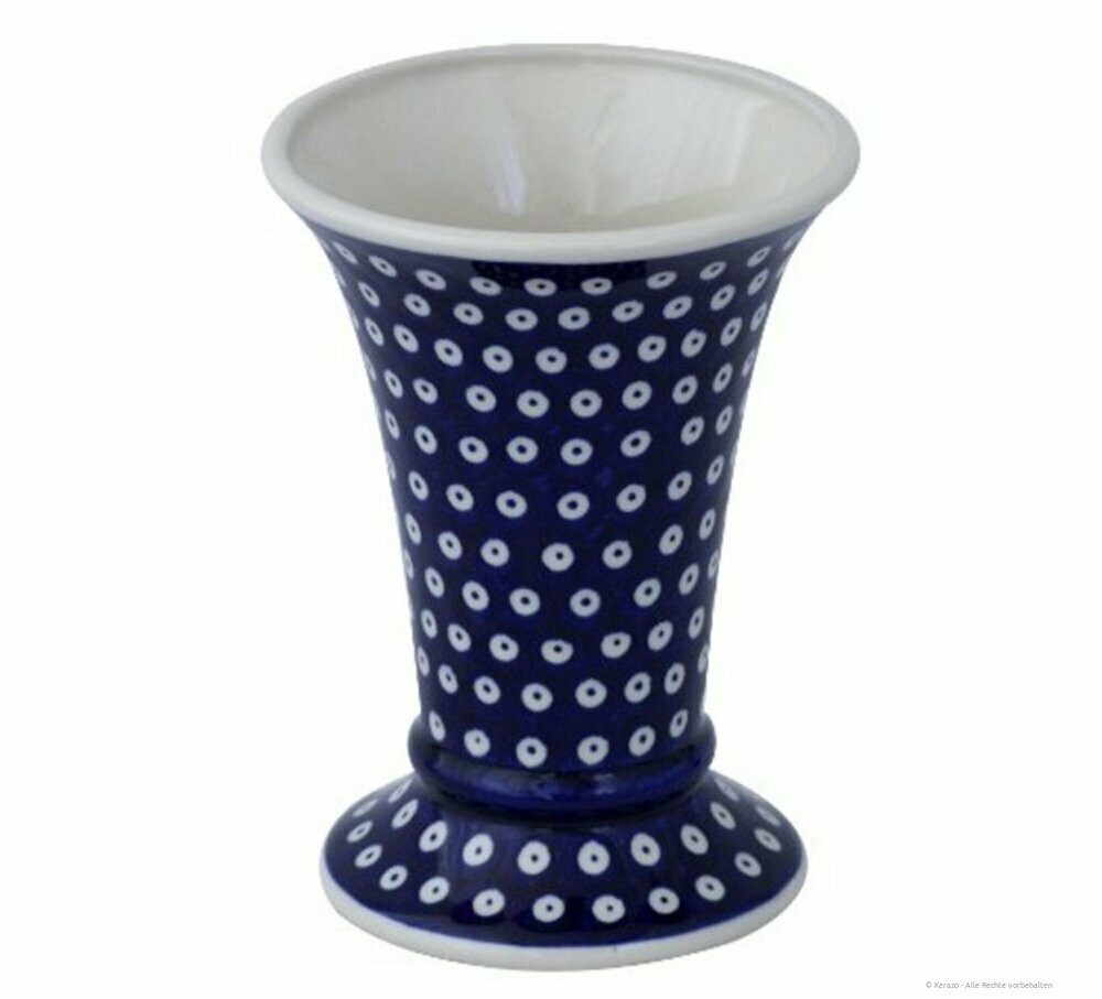Bunzlauer Keramik Tischvase Bunzlauer Keramik 800ml Vase "Valentina" 19,5cm – Blumenvase, Dekor 42