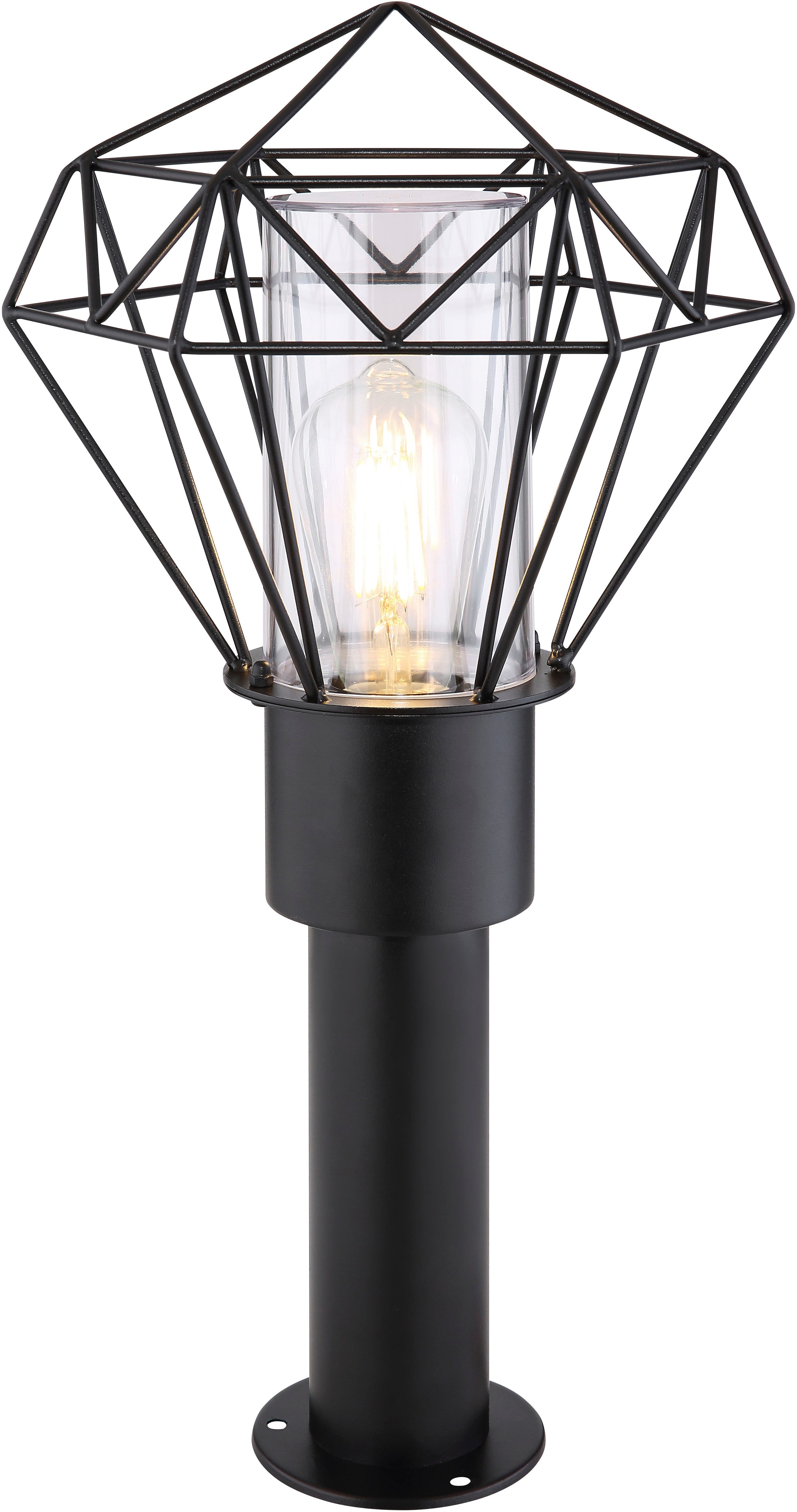 GLOBO LIGHTING Außen-Stehlampe HORACE, ohne Leuchtmittel, Außenleuchte für Garten & Terrasse schwarz