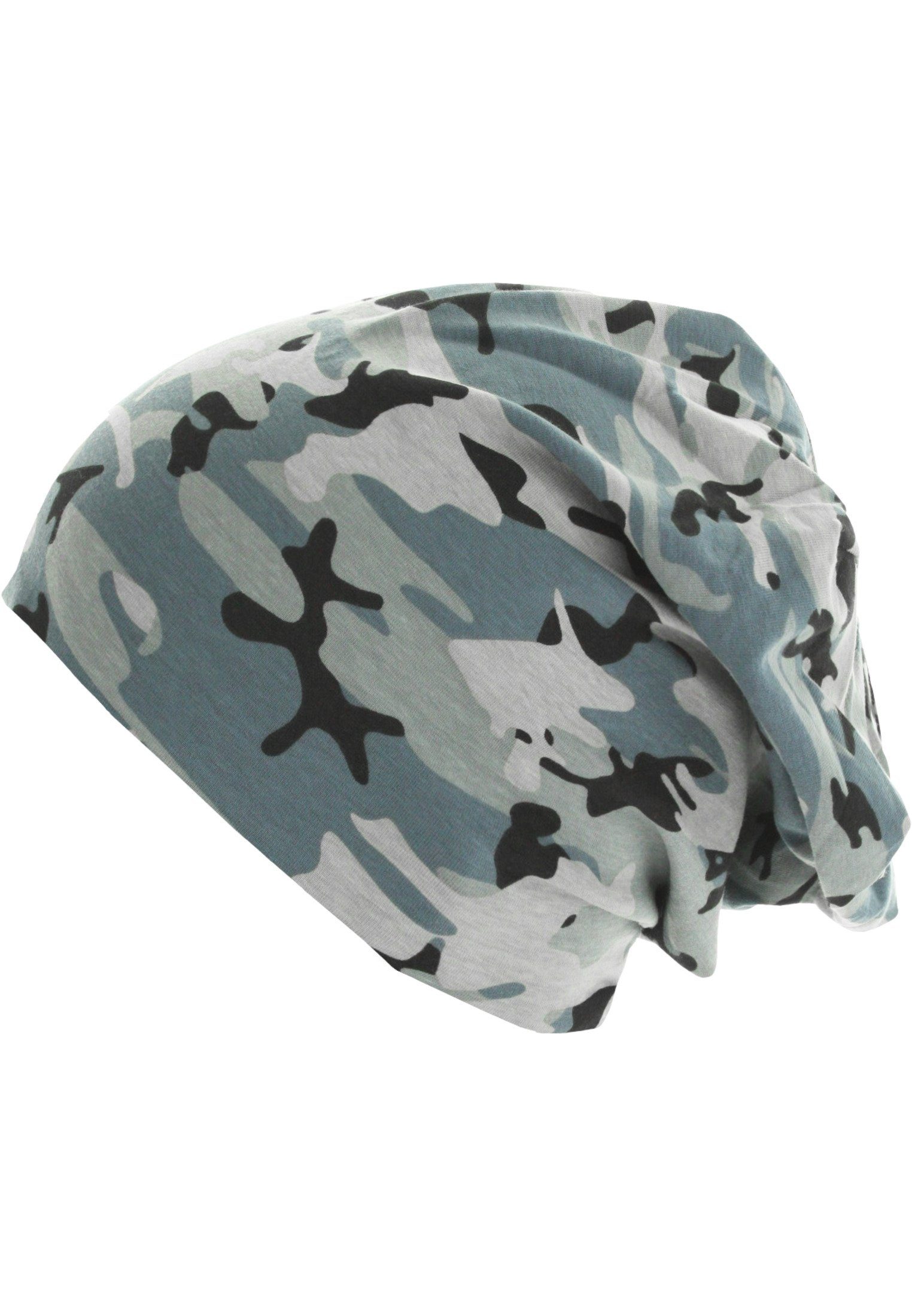 MSTRDS Beanie greencamouflage/charcoal Accessoires Beanie Jersey (1-St) Printed