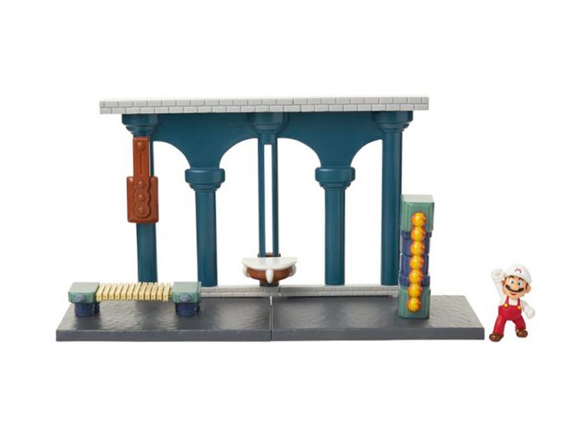 Super Mario Spielwelt Nintendo Super Mario Lava Castle Spielset, 6,5 cm