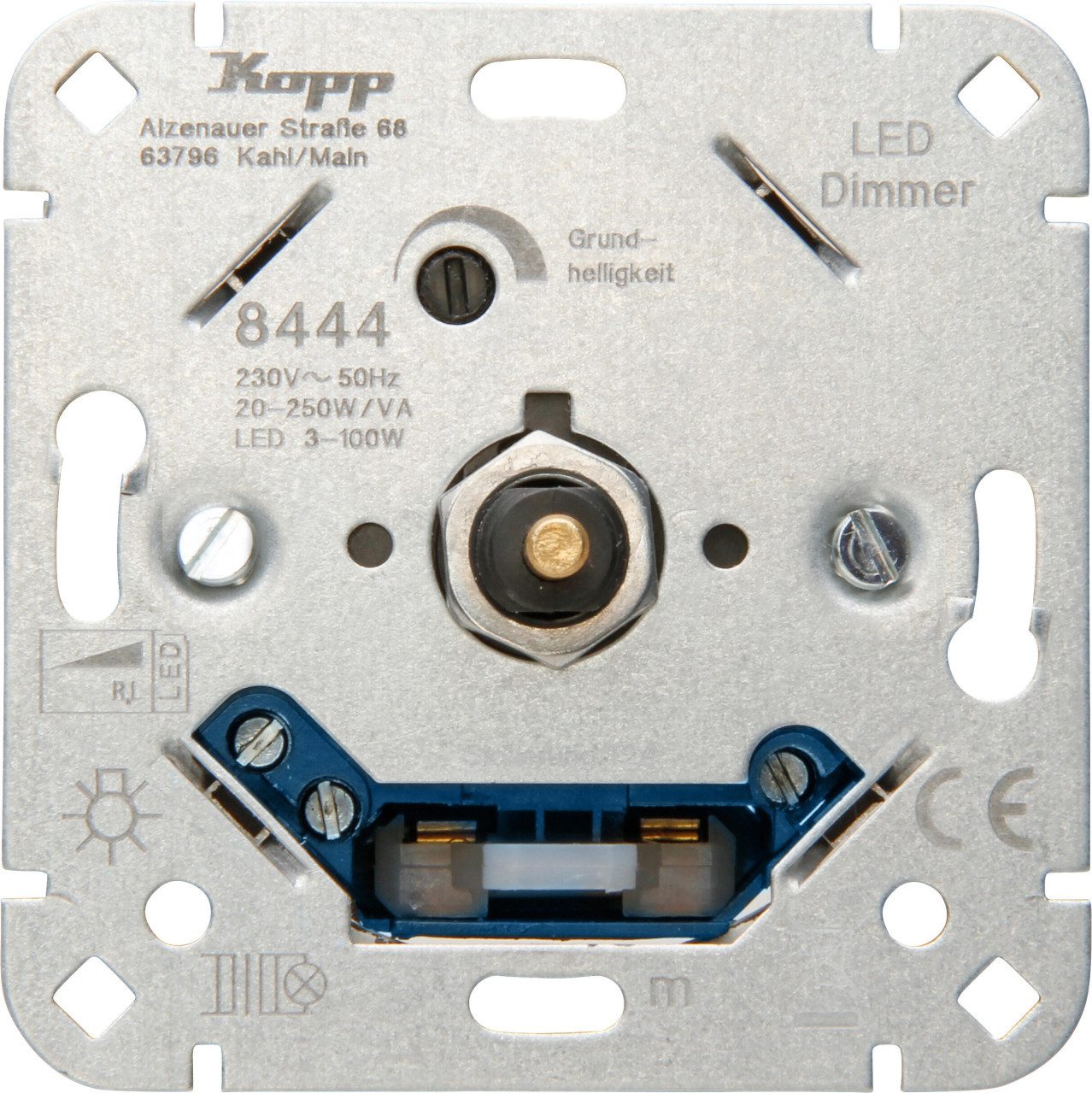 Kopp Drehdimmer Kopp LED Dimmer mit Druck-/Wechselschalter 3 - 100