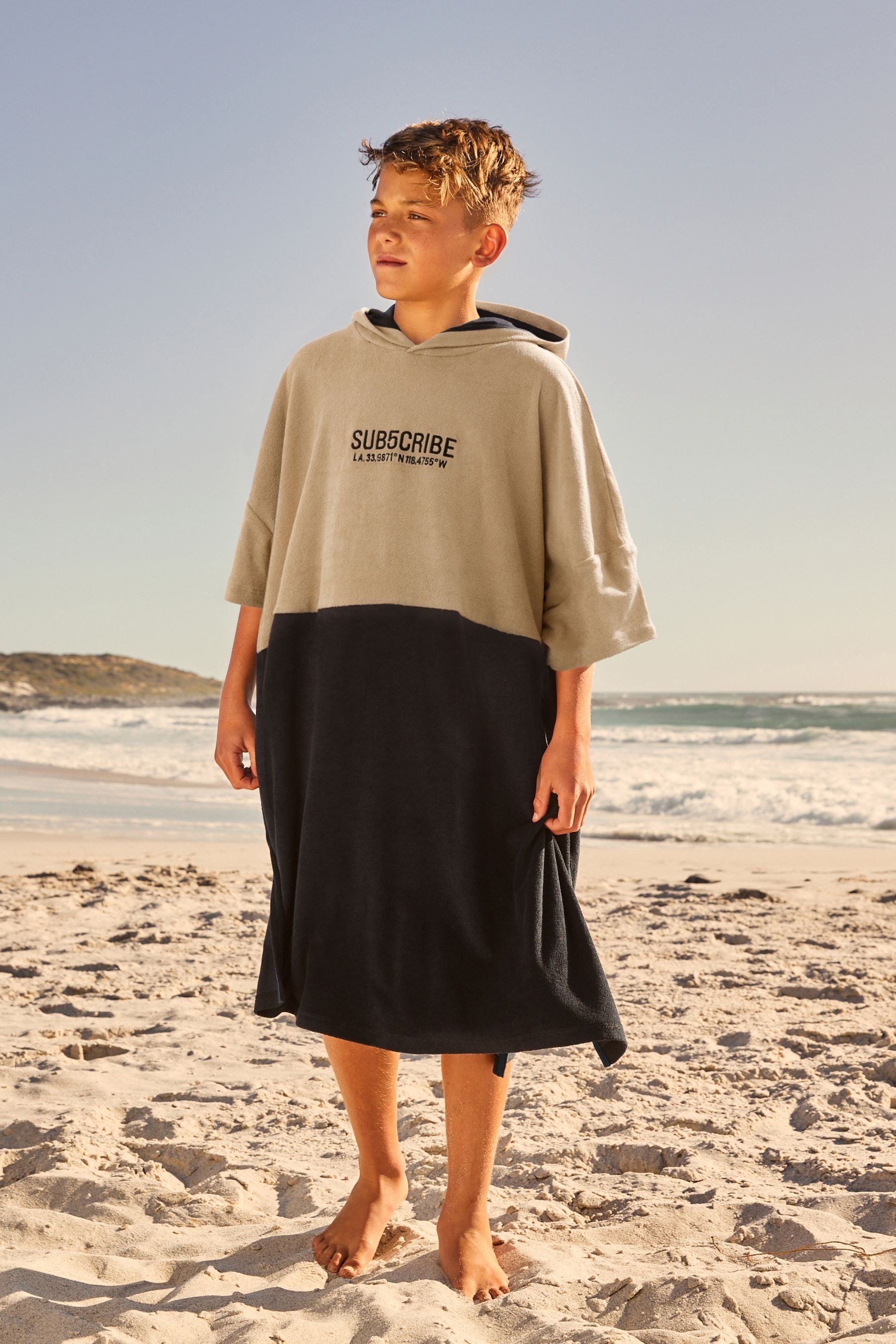 Next Badeponcho Frottee-Poncho aus 100 % Baumwolle, günstig online kaufen