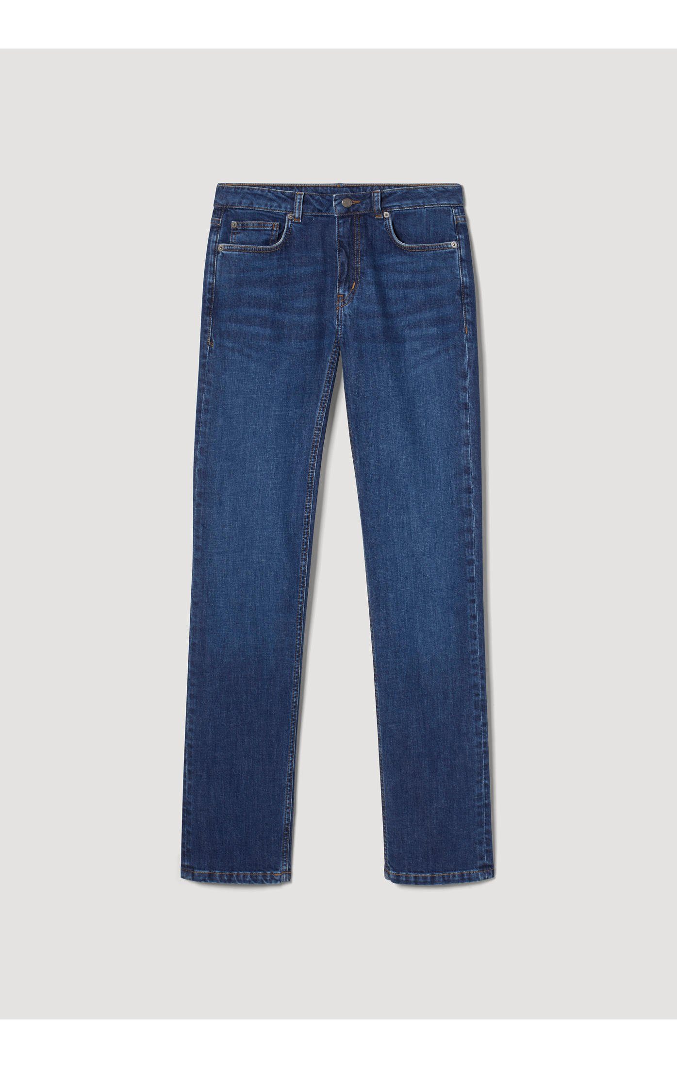 5-Pocket-Jeans aus Hessnatur Marie (1-tlg) Straight Fit Bio-Denim